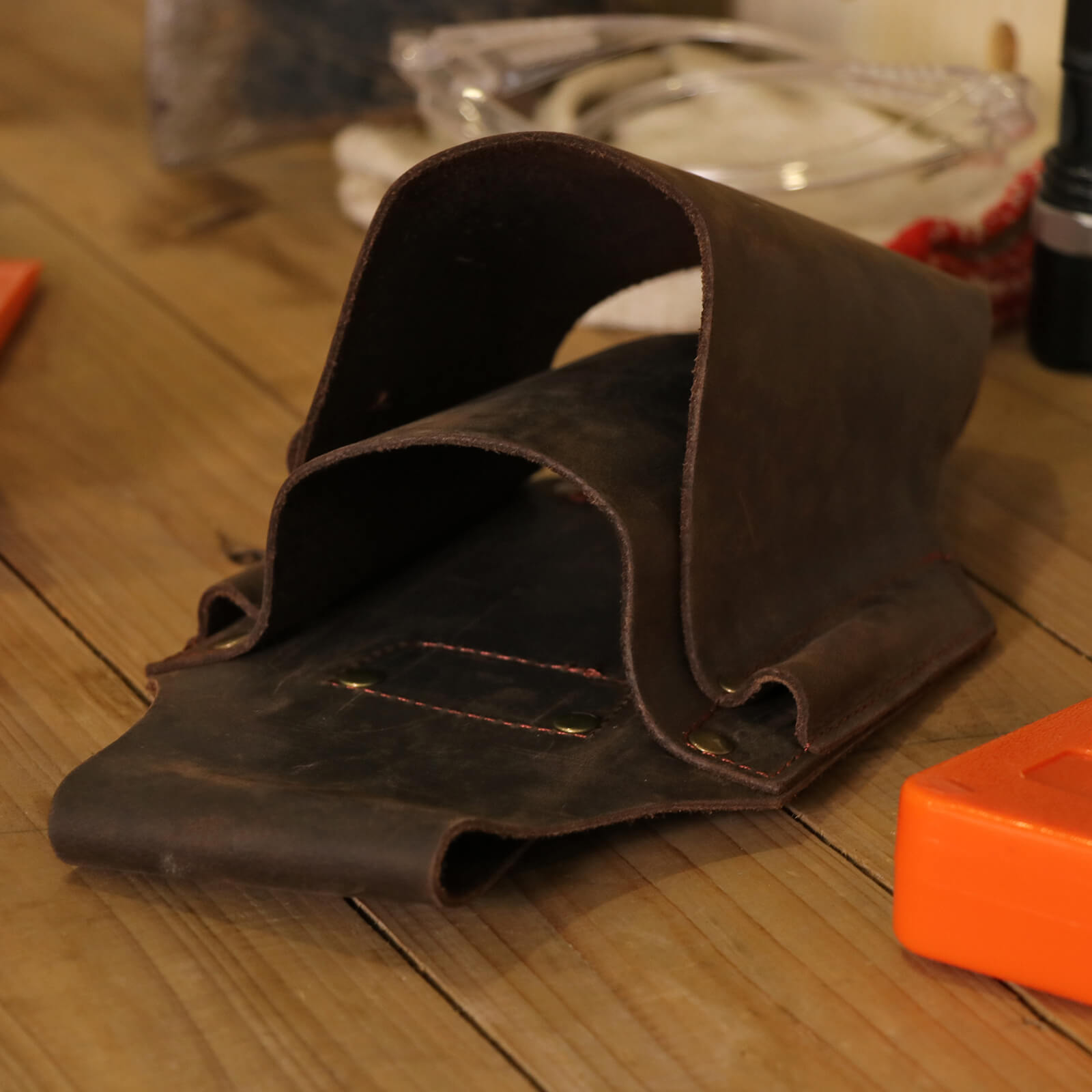 Leather Felling Wedge Pouch