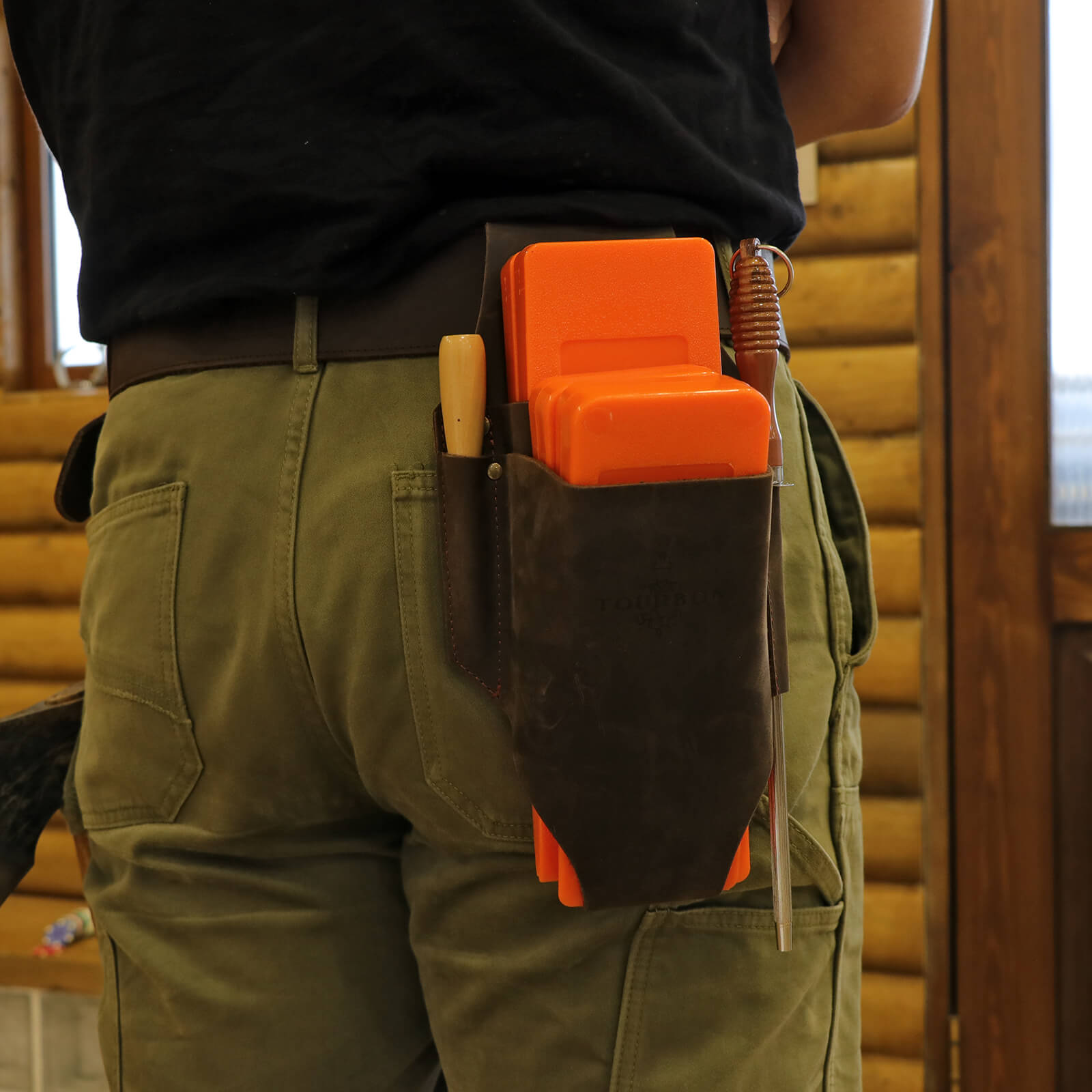 Leather Felling Wedge Pouch