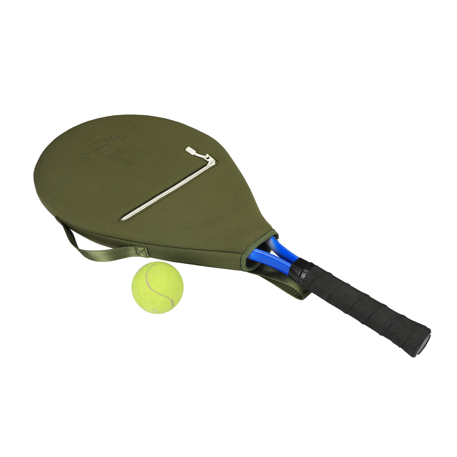 TOURBON Neoprene Tennis Bag Lightweight Badminton Squash Racquets Cover Sling Bag 