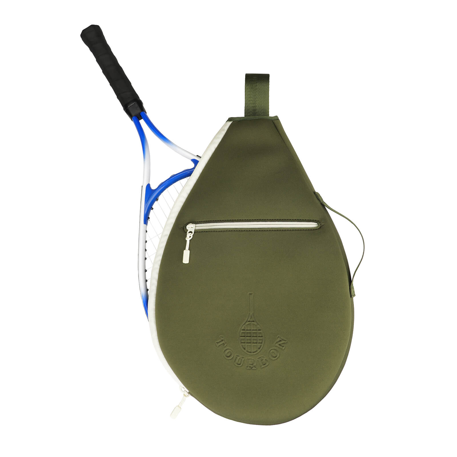 TOURBON Neoprene Tennis Bag Lightweight Badminton Squash Racquets Cover Sling Bag 