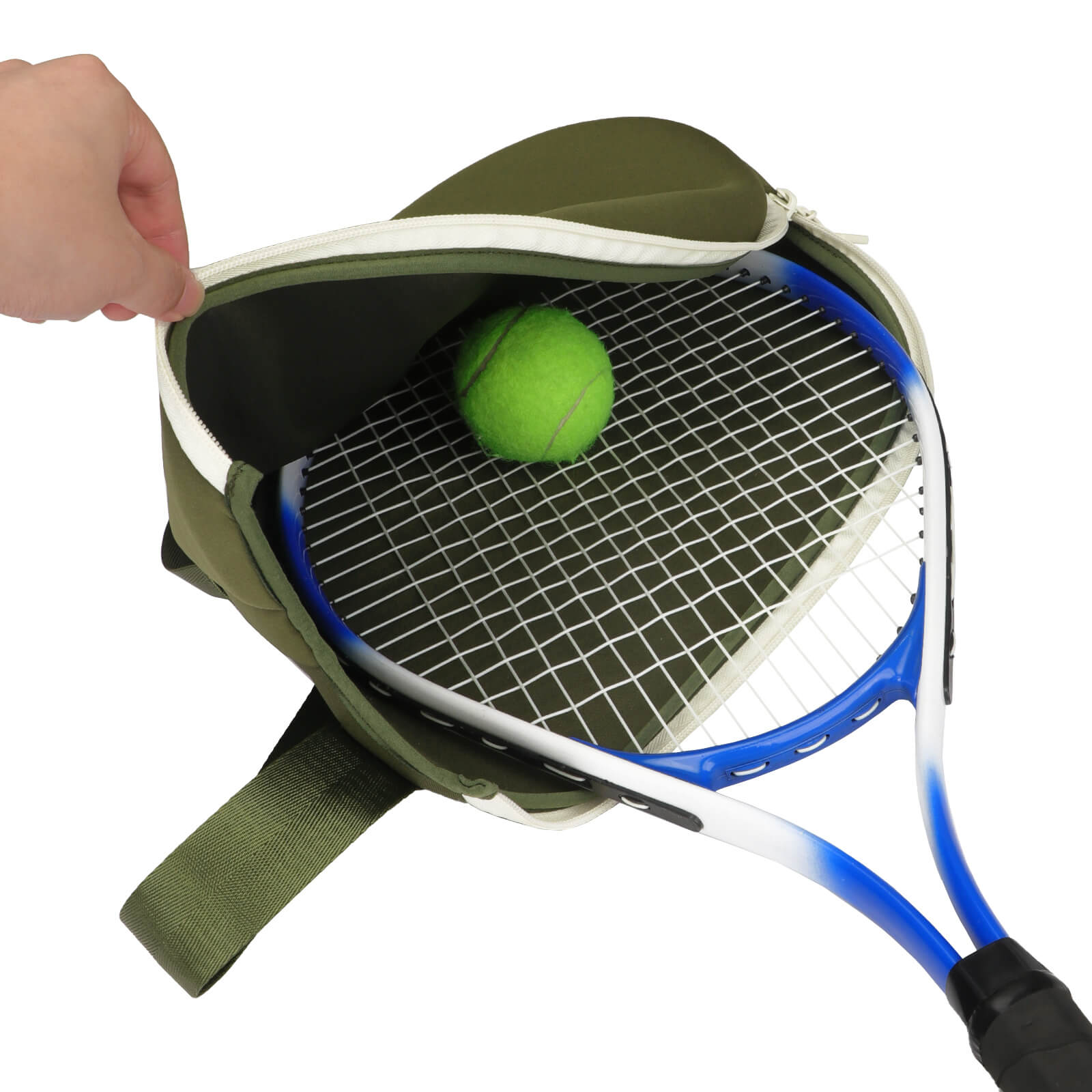 TOURBON Neoprene Tennis Bag Lightweight Badminton Squash Racquets Cover Sling Bag 