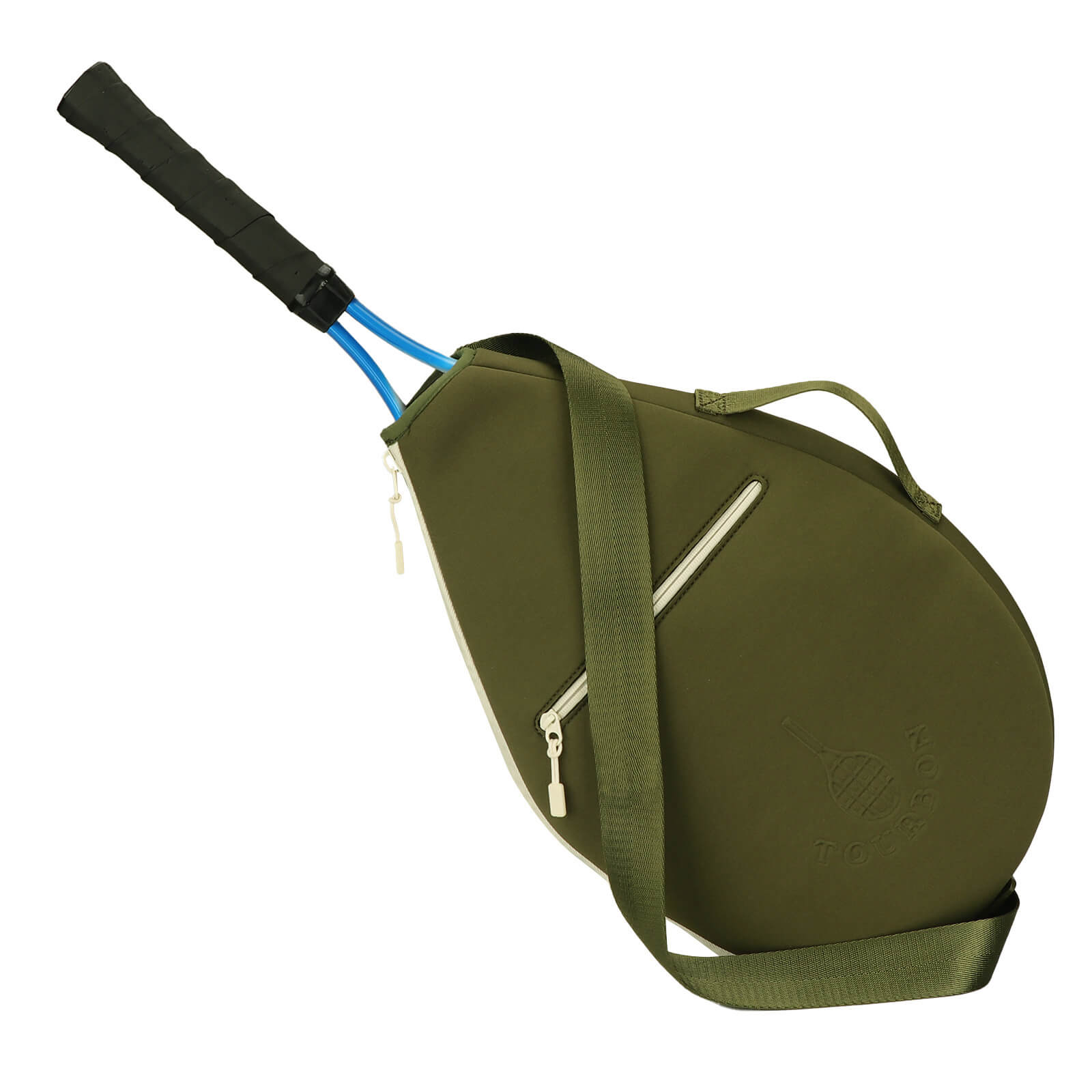 TOURBON Neoprene Tennis Bag Lightweight Badminton Squash Racquets Cover Sling Bag 