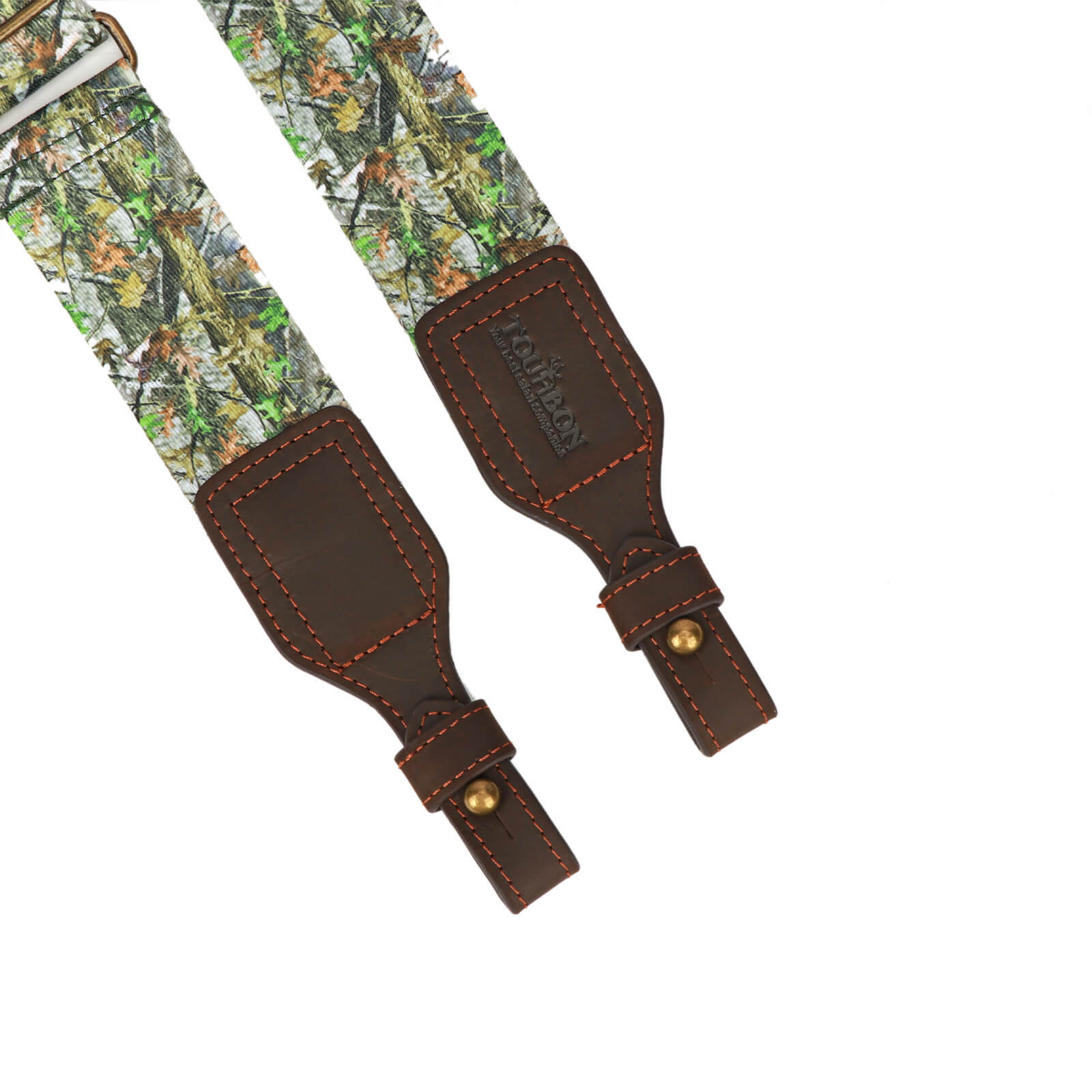 TOURBON Hunting Sling 2" Cotton Webbing and Genuine Leather