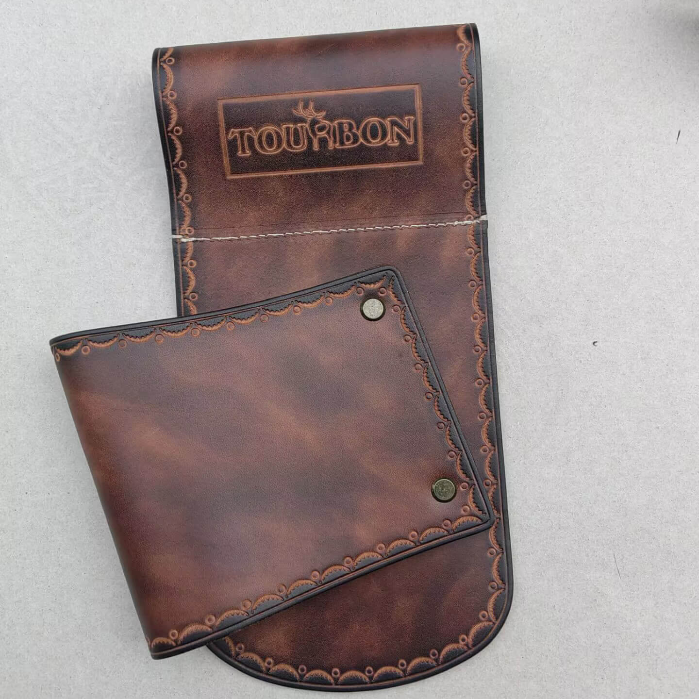 TOURBON Vintage Brown Leather Hip Scabbard Waist Belt Holster (Only one stock)