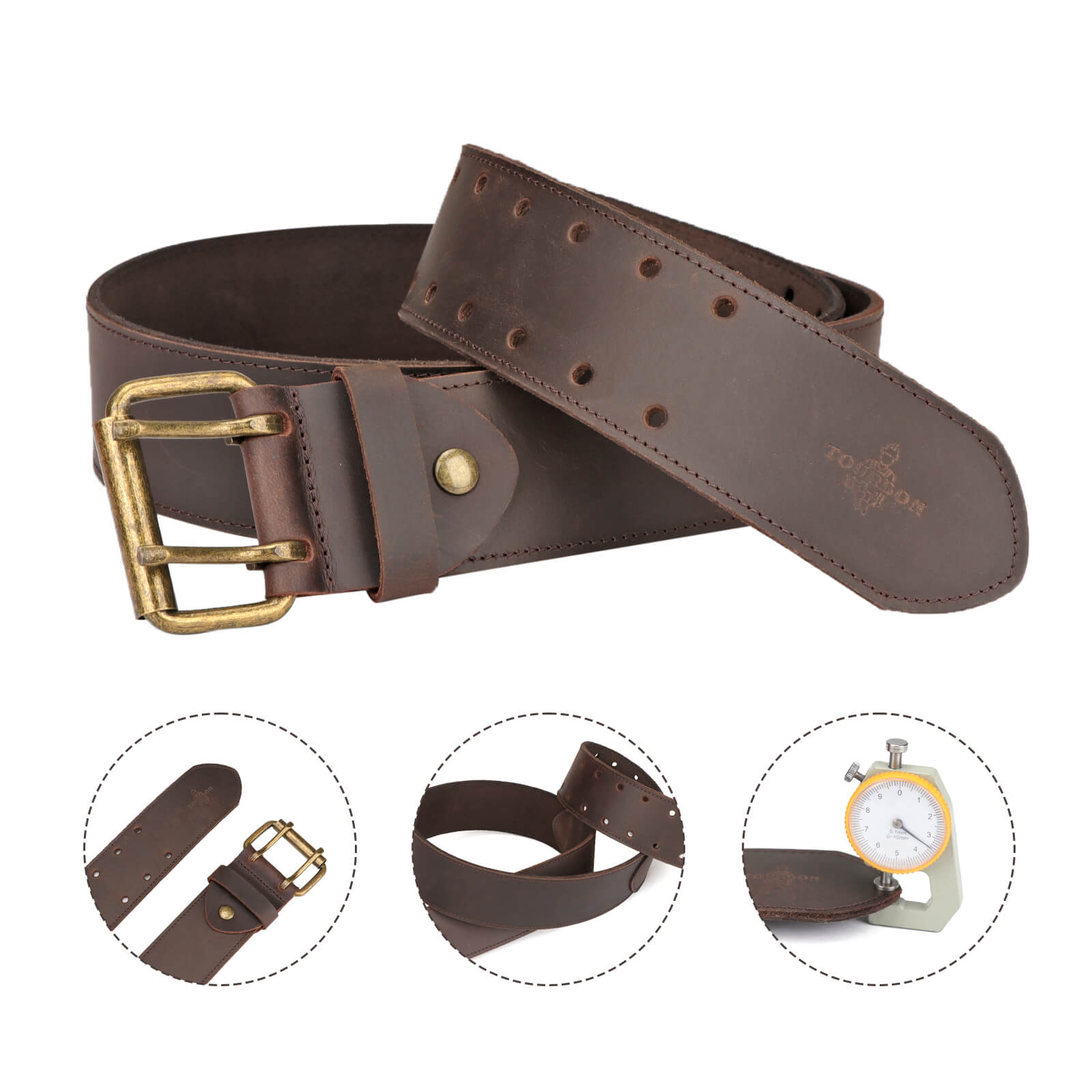 TOURBON 2-inch Wide Work Tool Belt for Men