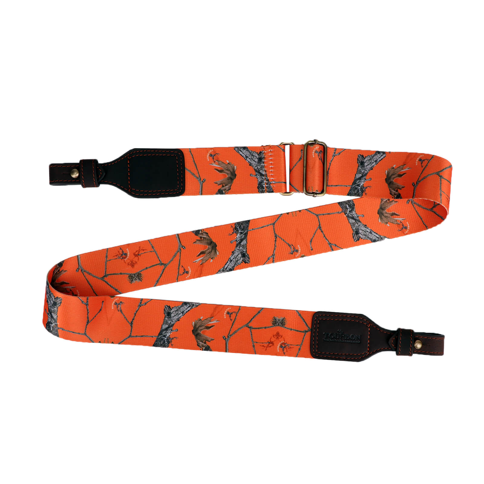 TOURBON Hunting Sling 2" Cotton Webbing and Genuine Leather