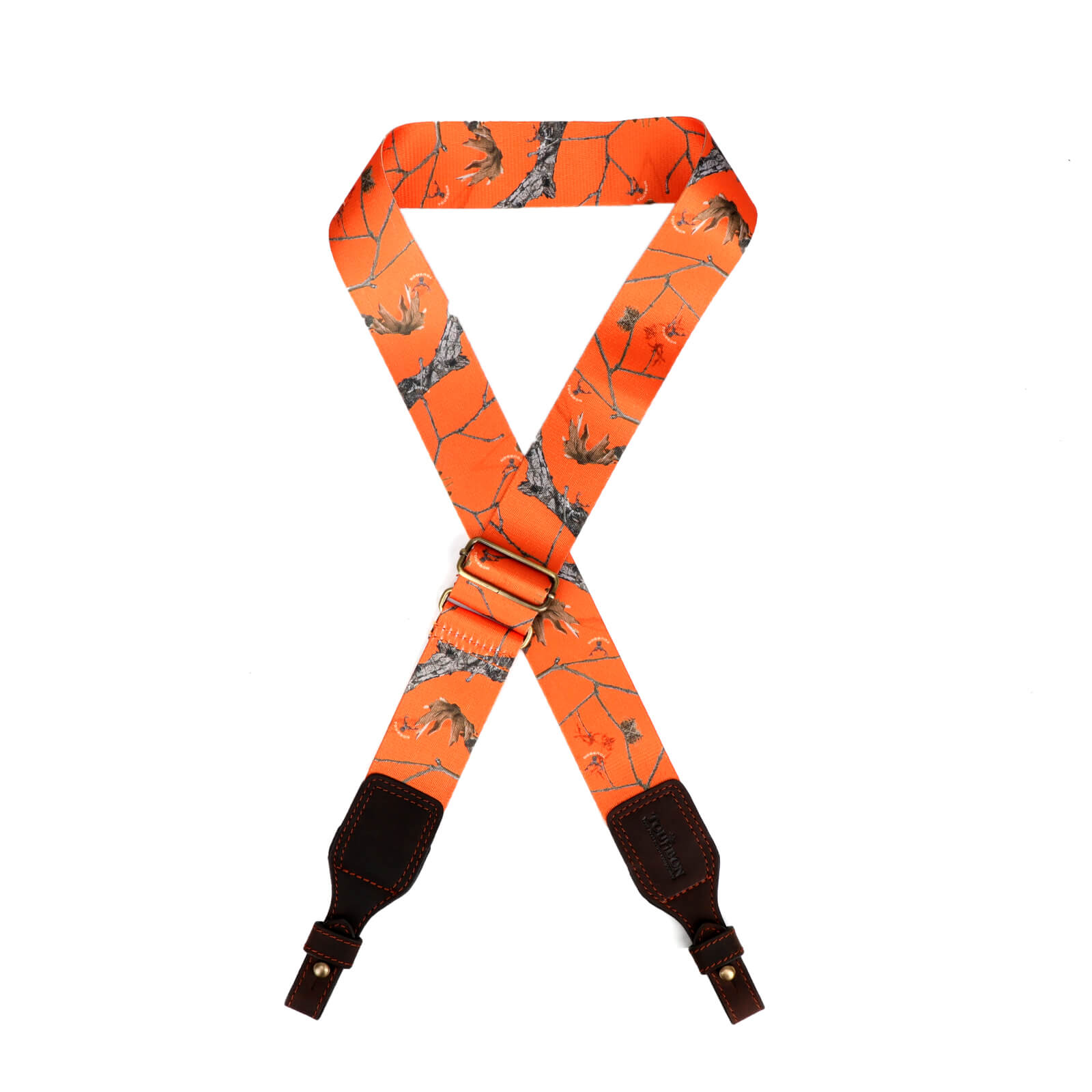 TOURBON Hunting Sling 2" Cotton Webbing and Genuine Leather