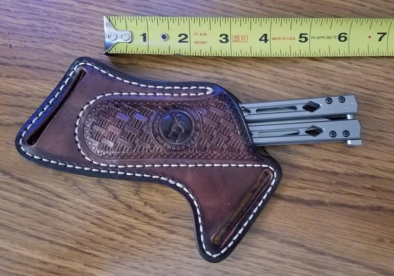 vintage leather knife sheath