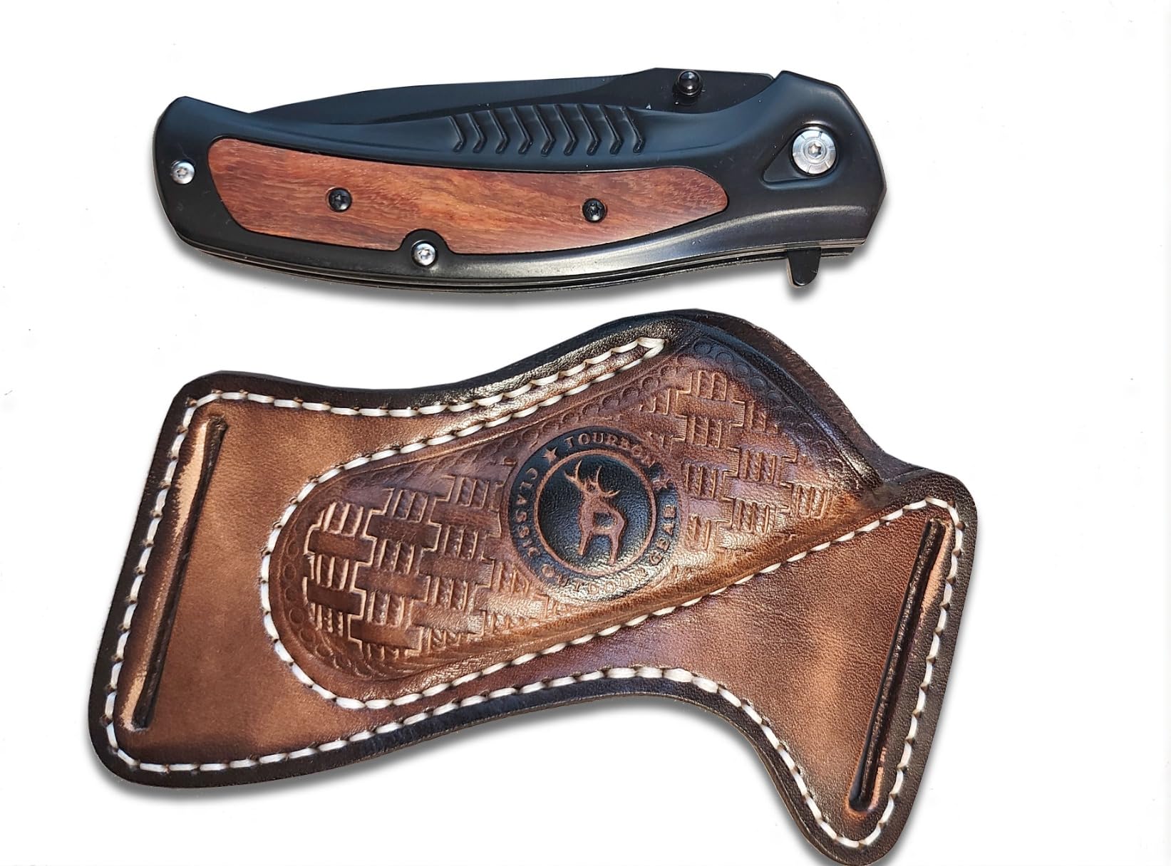 edc leather knife sheath