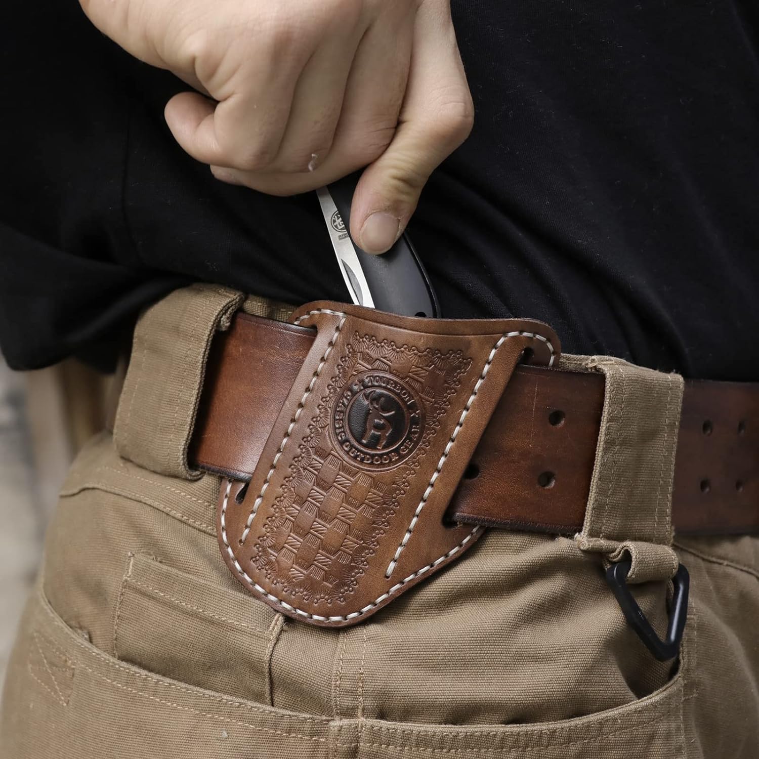 Tourbon Folding Knife Sheath for Belt EDC Holster 