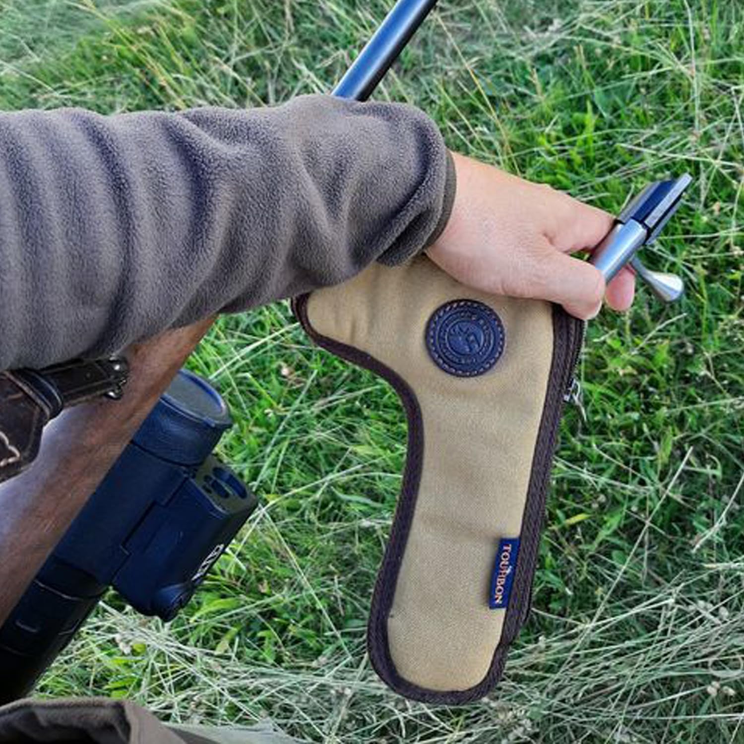 TOURBON Hunting Canvas Bolt Pouch Sheath Holder
