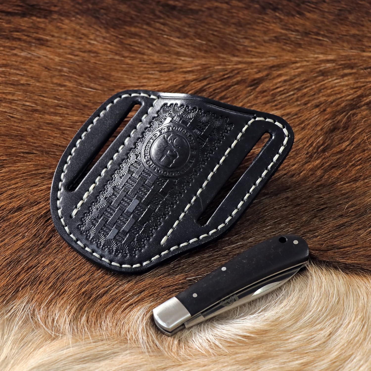 edc leather knife sheath