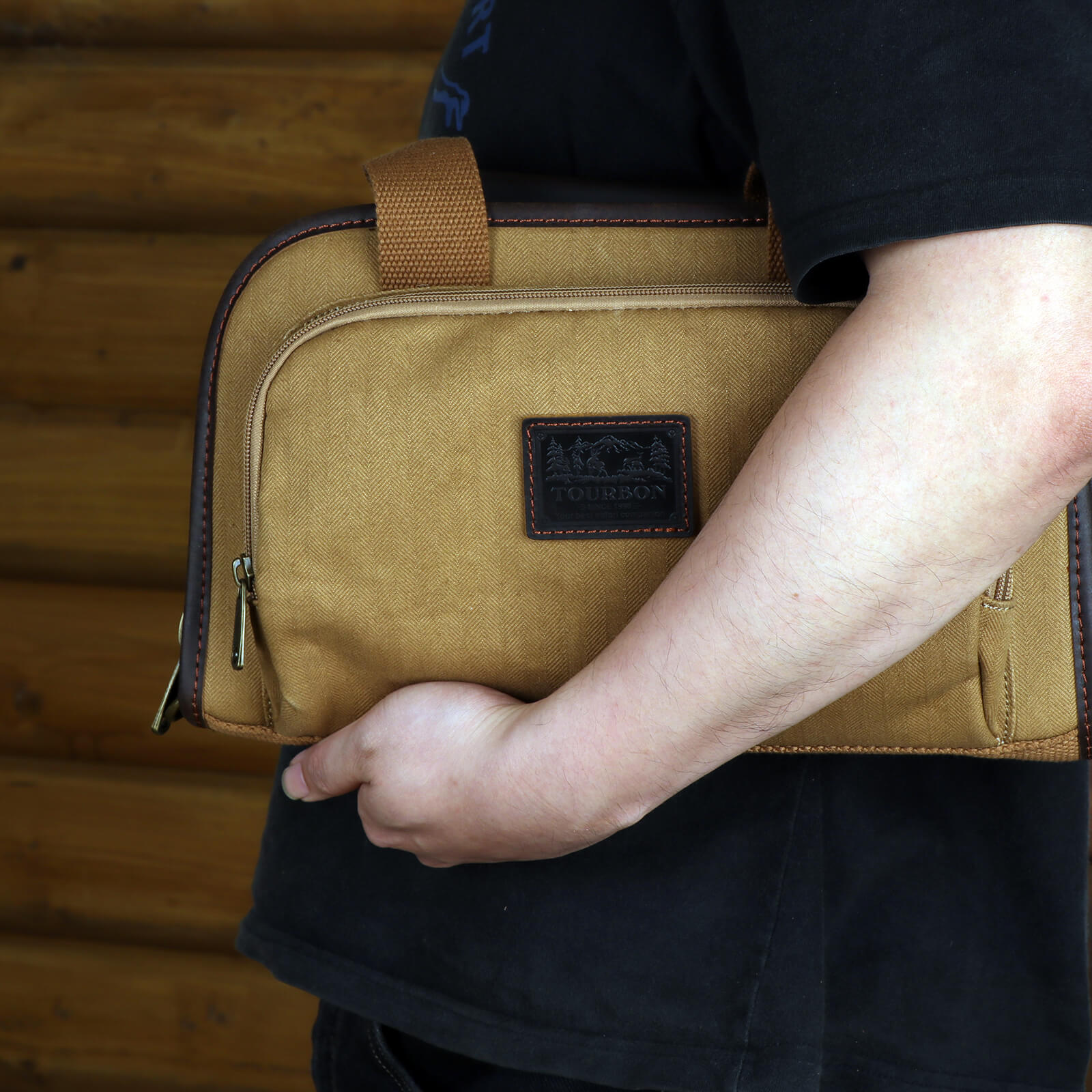 TOURBON Canvas Magazine Pouch