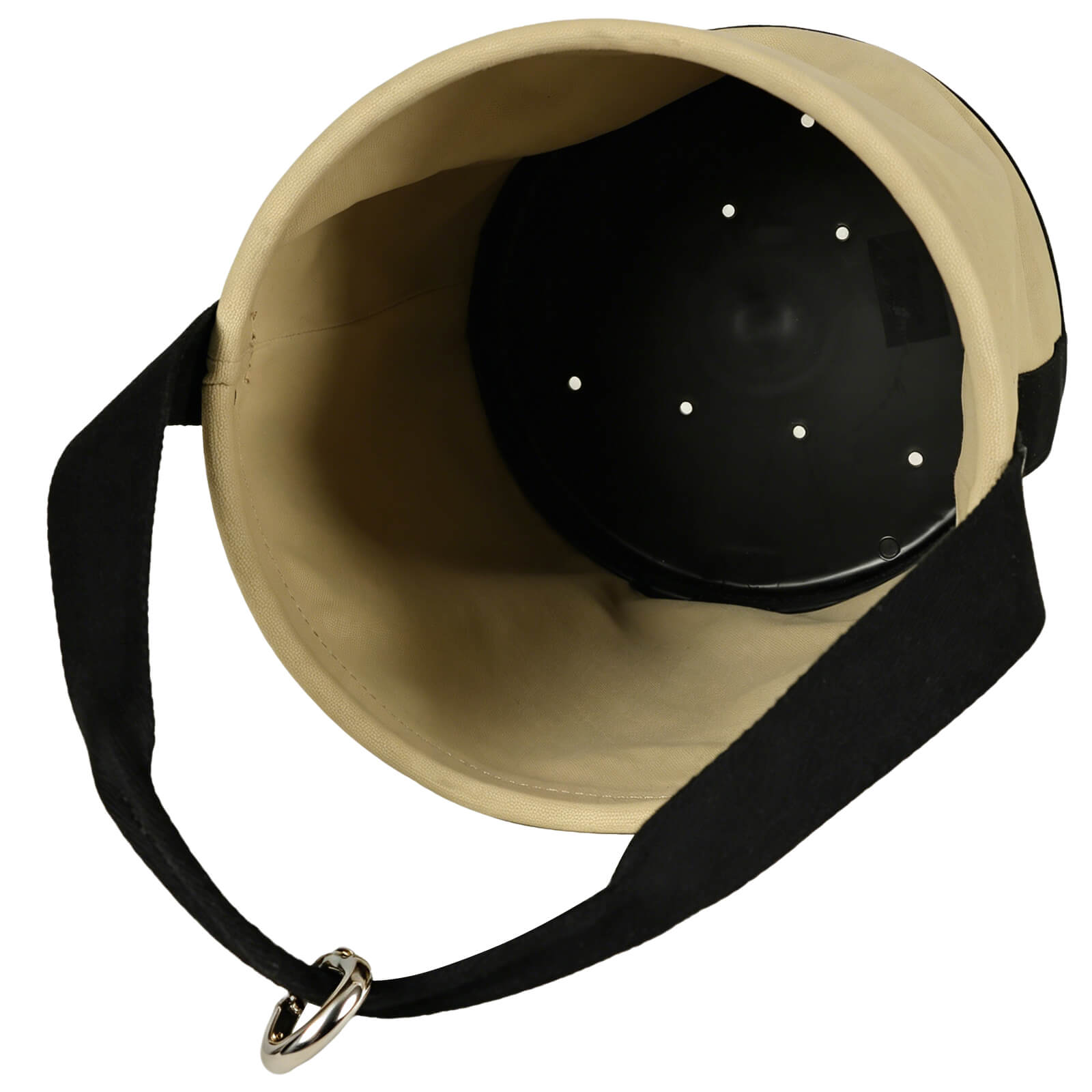 Canvas Tool Bucket with Plastic Bottom & Drain Holes