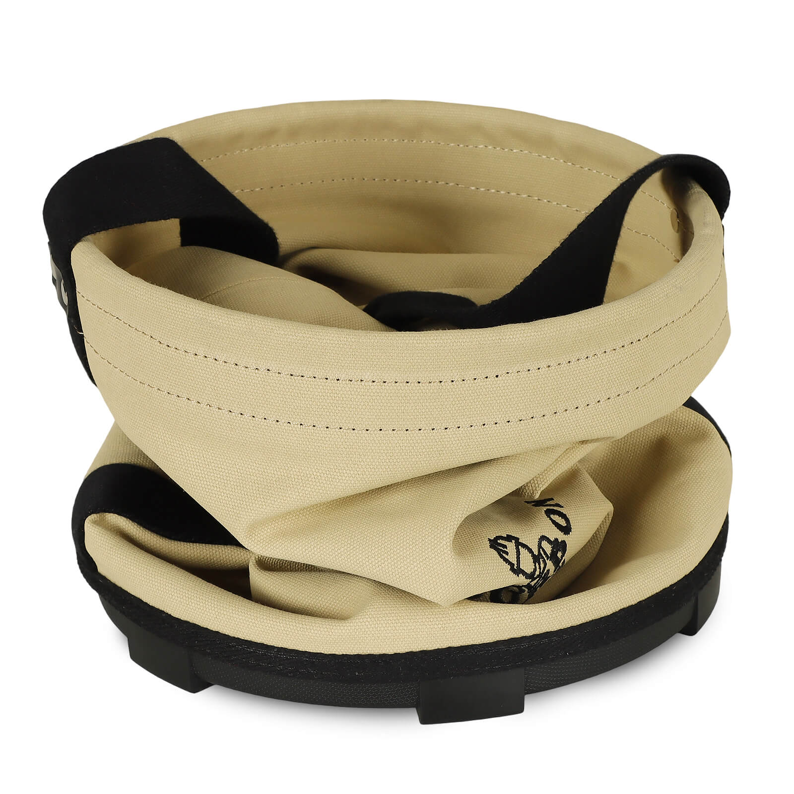 Canvas Tool Bucket with Plastic Bottom & Drain Holes