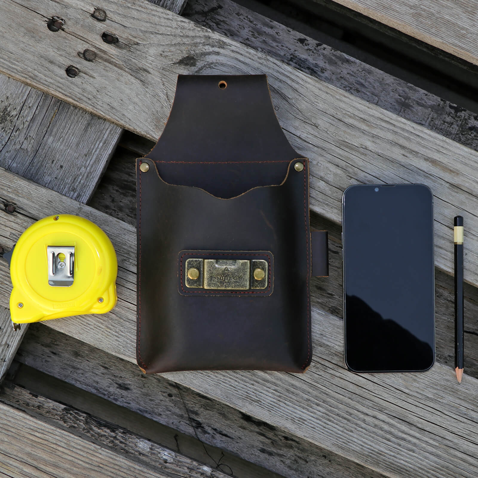 Tourbon Leather Carpenter's Belt Pouch