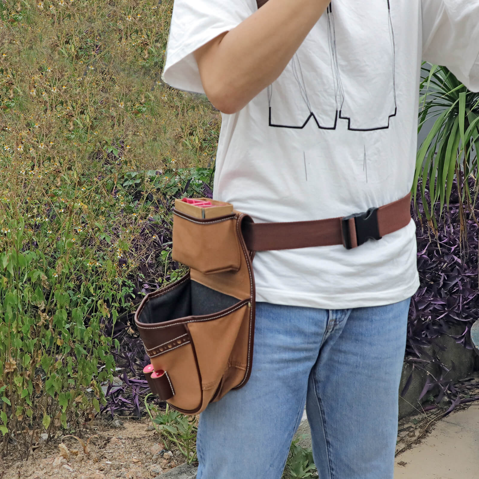 TOURBON Clay Game Shooting Bag Shell Pouch