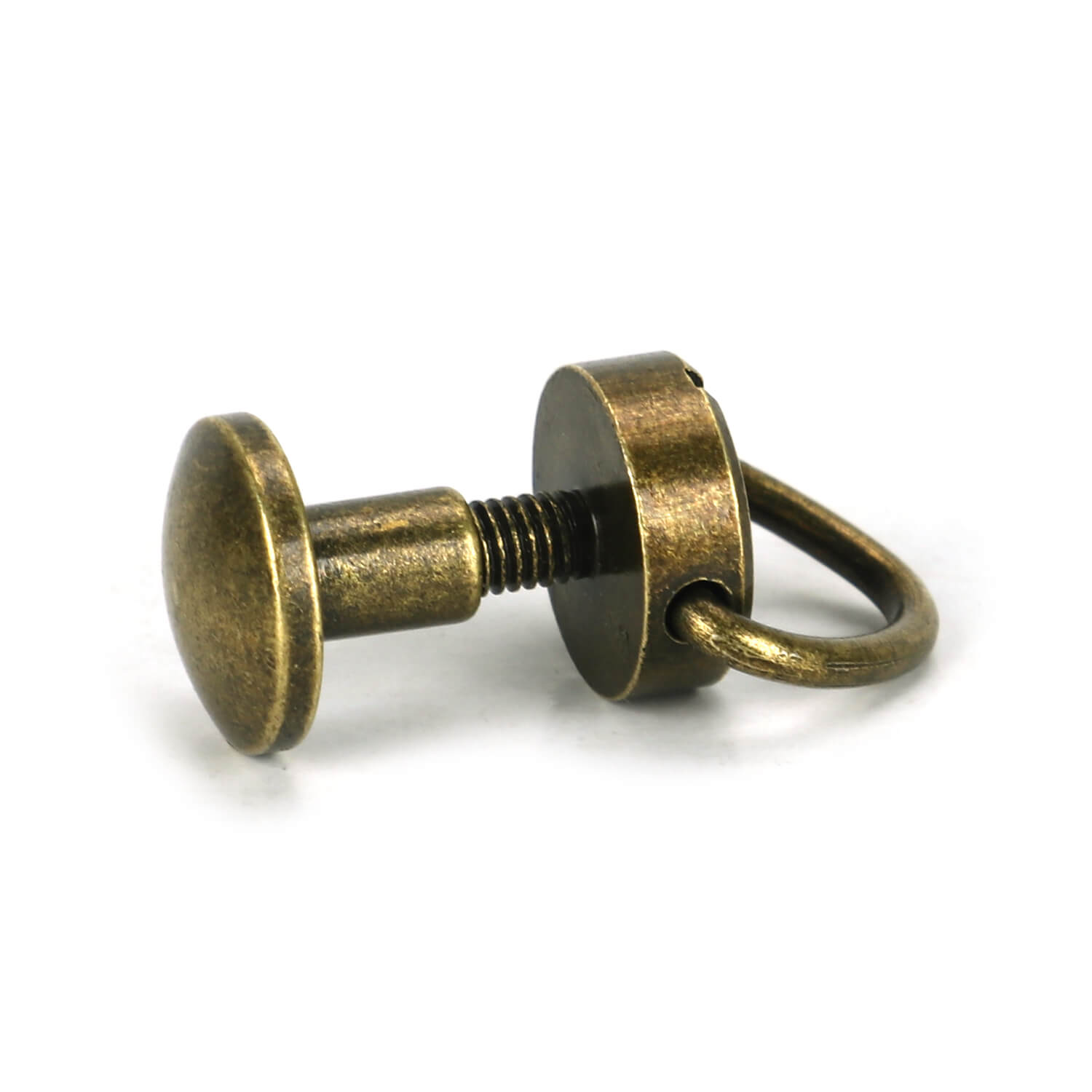 TOURBON 10x6mm Chicago Screws Rivets for DIY Leathercraft (Pack of 4 Sets)