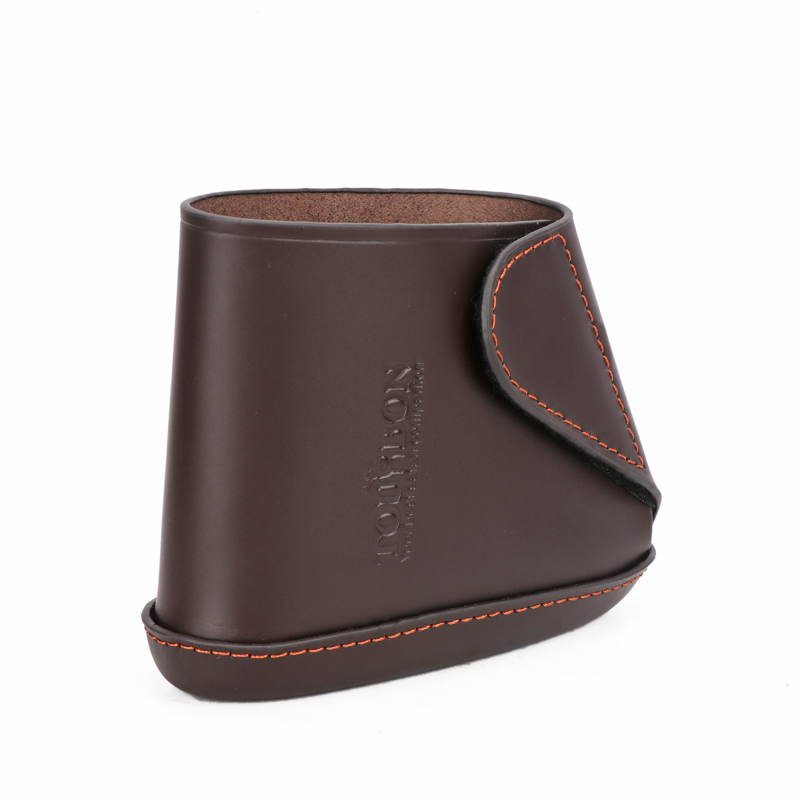 TOURBON Vintage Leather Buttstock Extension Slip On Recoil Pad