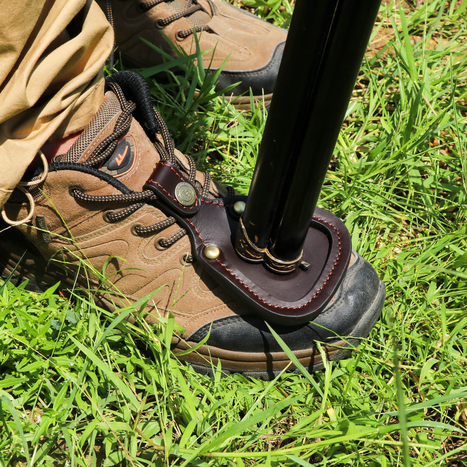 TOURBON Shooting Hunting Rest Toe Protector Pad Thick Leather