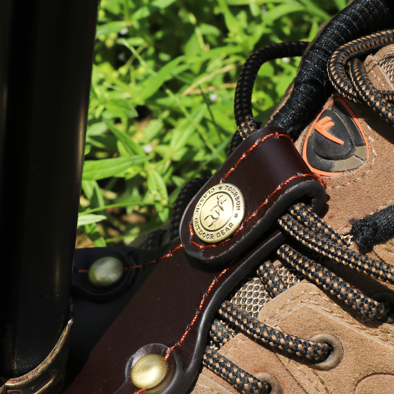 TOURBON Shooting Hunting Rest Toe Protector Pad Thick Leather