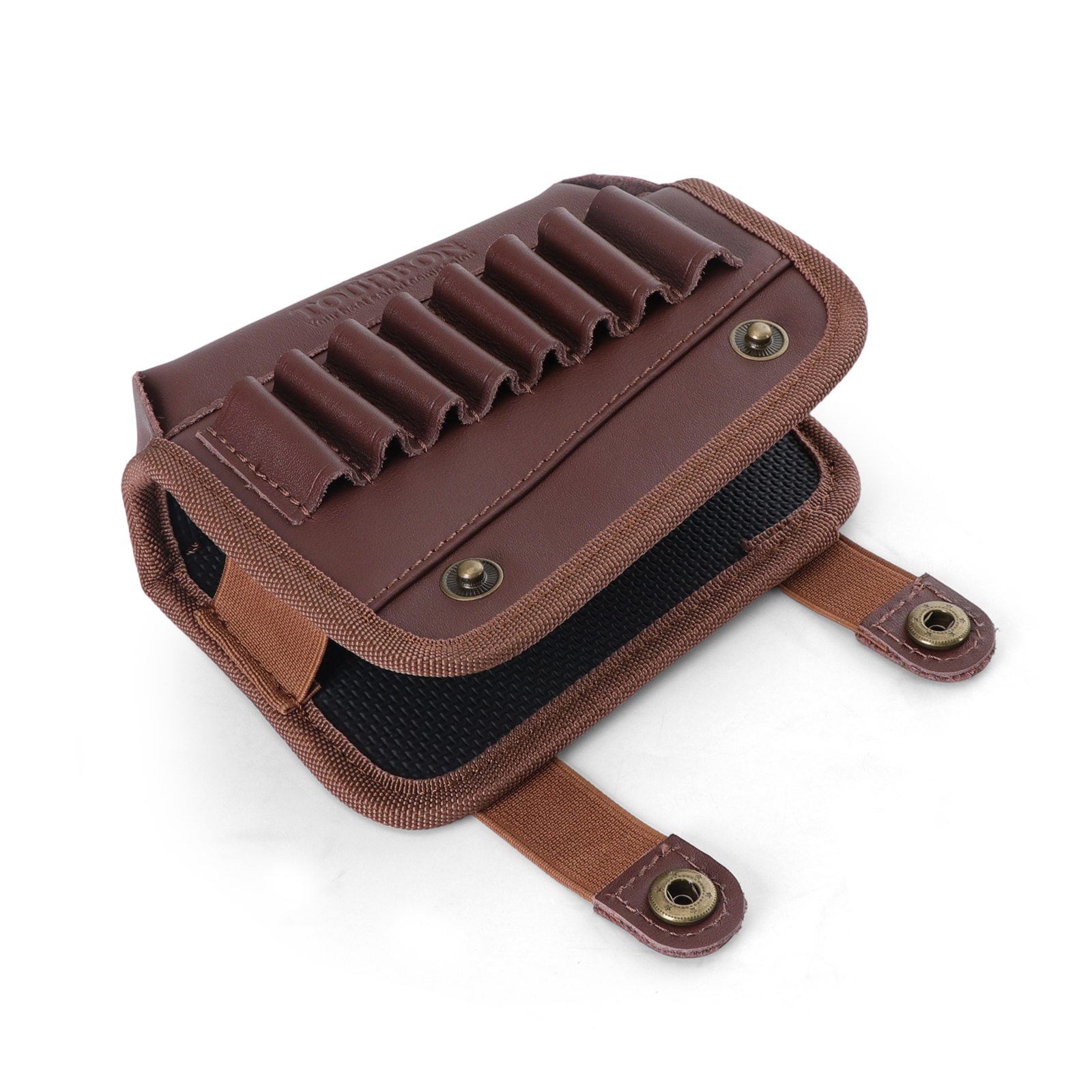 Tourbon Leather Gun Buttstock Cheek Rest Cartridge Holder (Random Color)