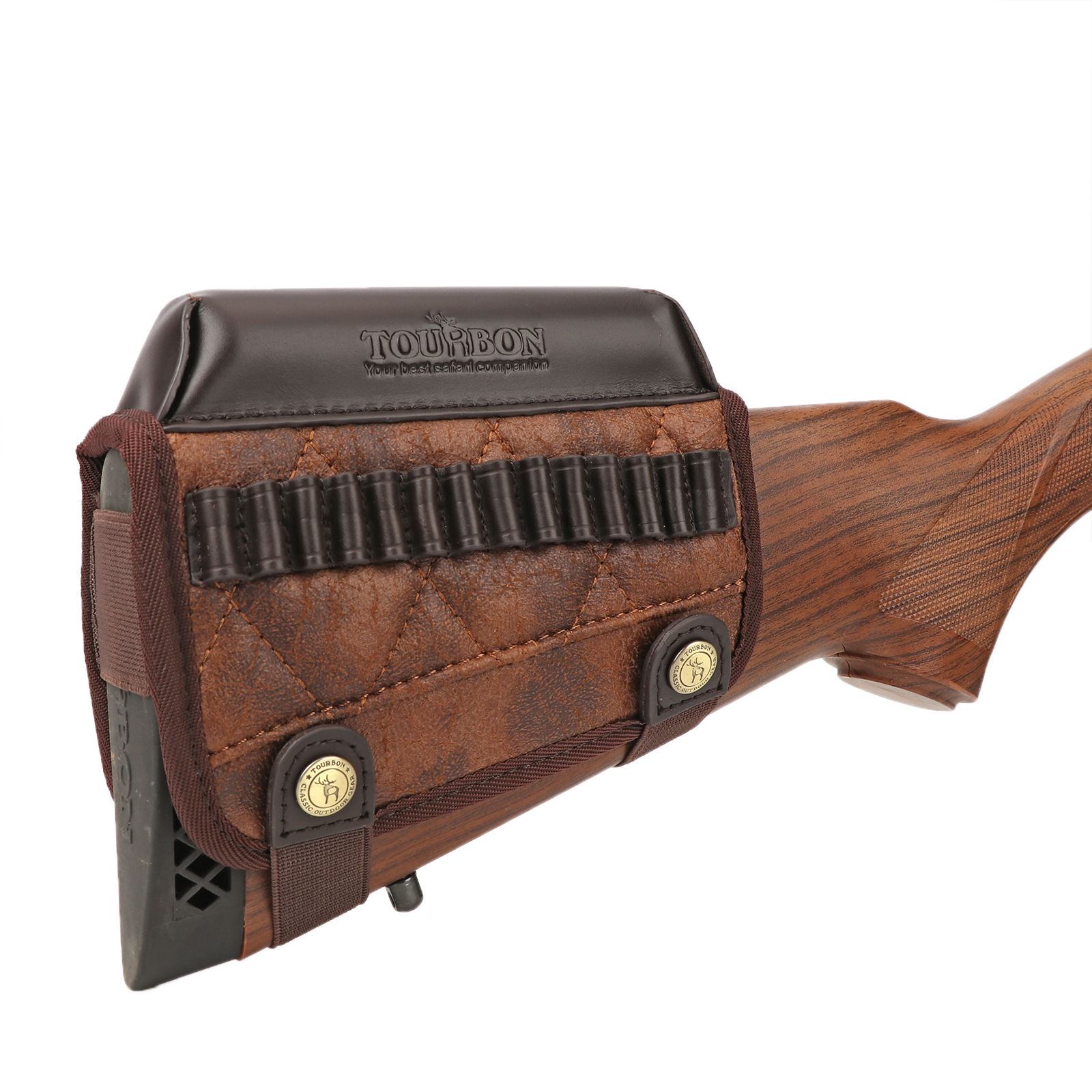 TOURBON Cheek Rest Pad with .22 Shell Holder 