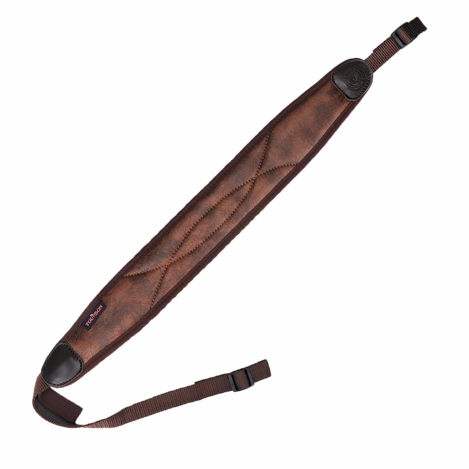 TOURBON Non-slip Soft Padded PU Leather Hunting Sling