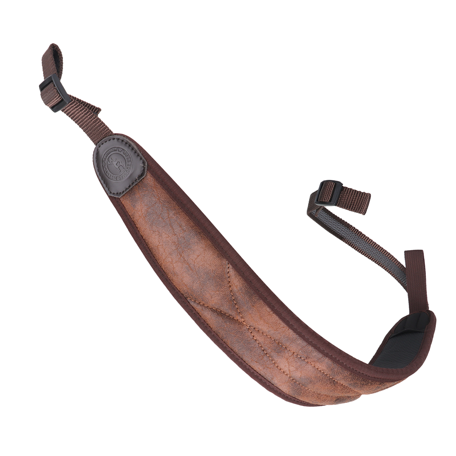 TOURBON Non-slip Soft Padded PU Leather Hunting Sling
