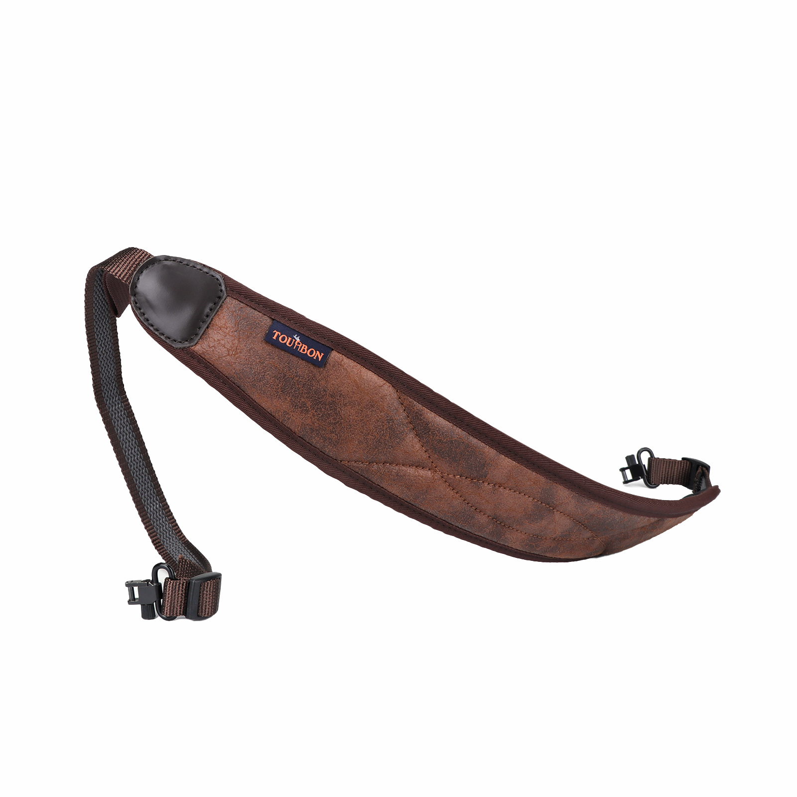 TOURBON Non-slip Soft Padded PU Leather Hunting Sling