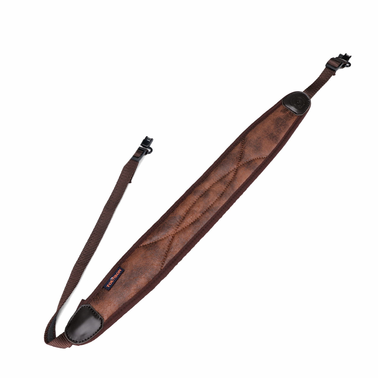 TOURBON Non-slip Soft Padded PU Leather Hunting Sling