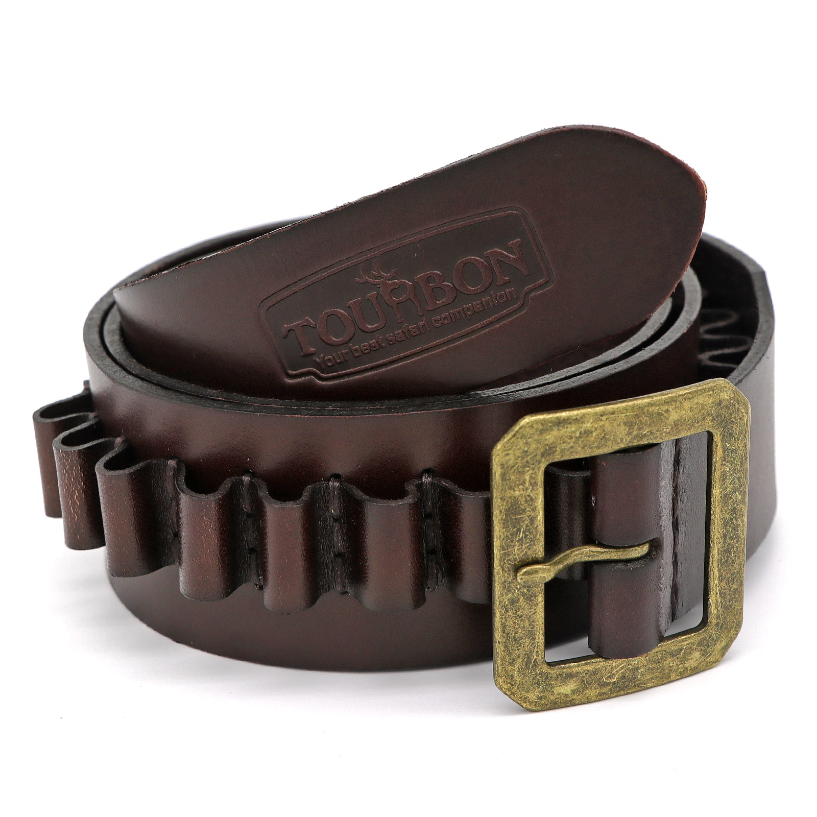 TOURBON Adjustable Leather Bandolier Pistol Cartridge Belt for 44/45- Only Ship to USA, UK
