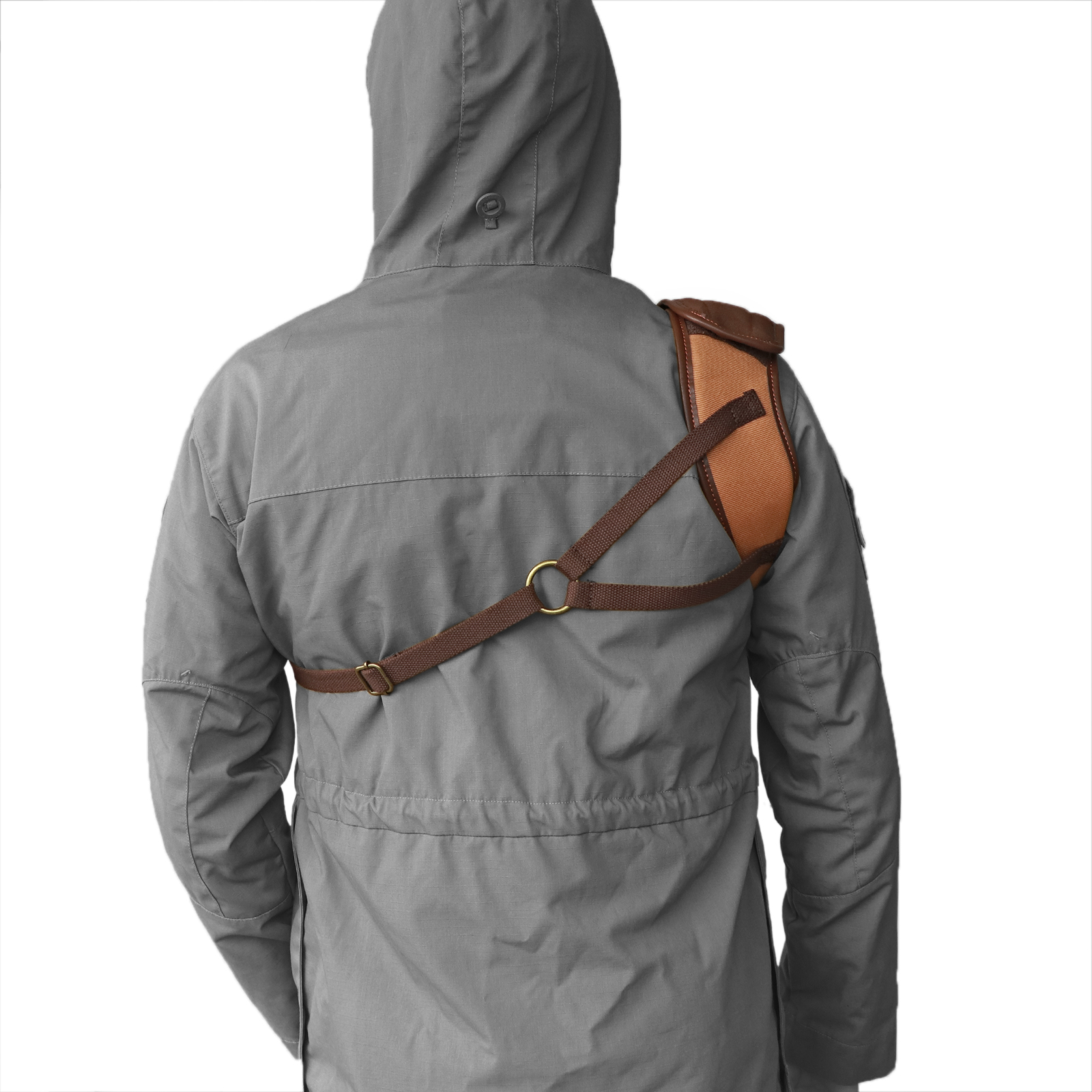 Tourbon Canvas Leather Shoulder Recoil Pad Adjustable For Shooting