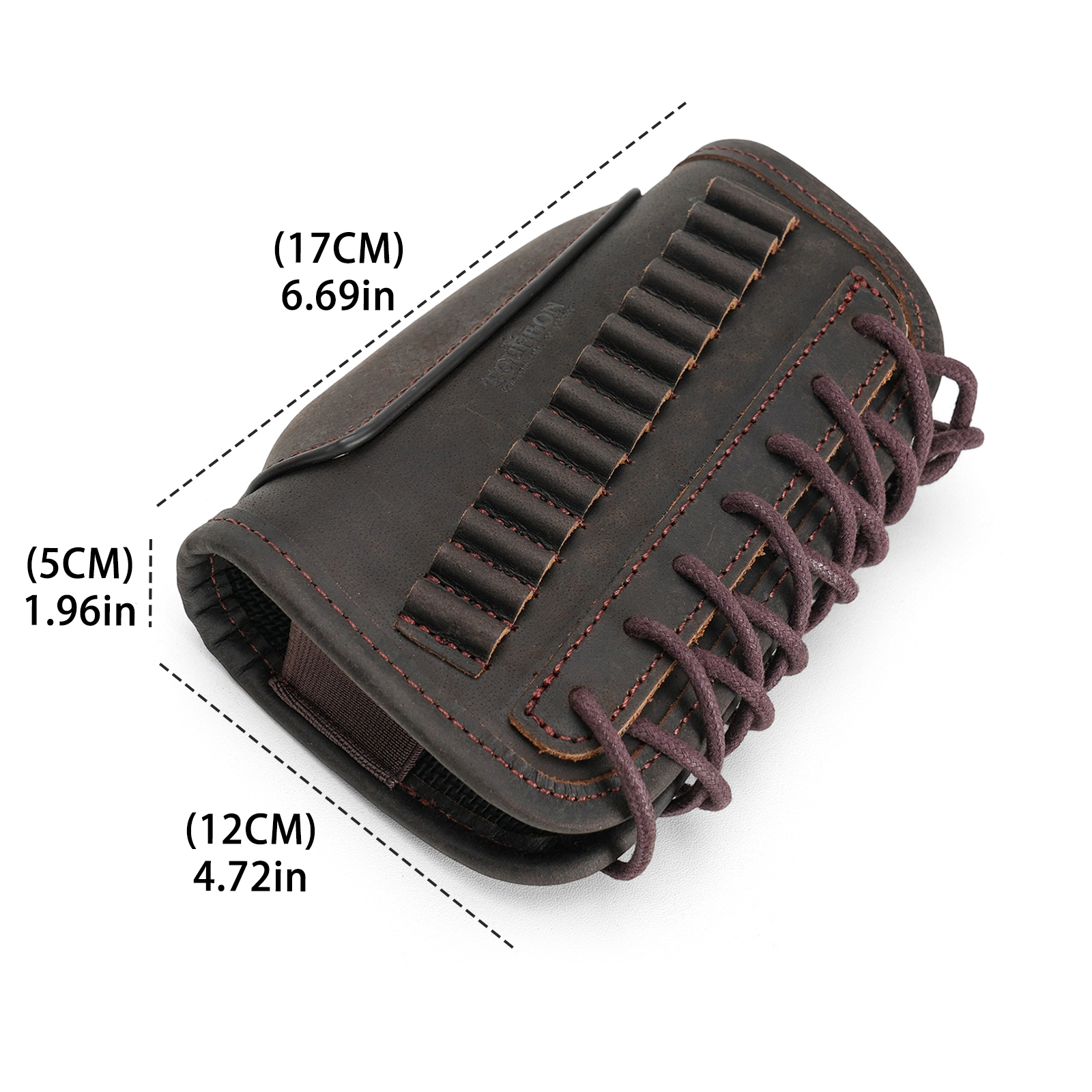 Tourbon Leather Buttstock Cheek Riser for .22LR