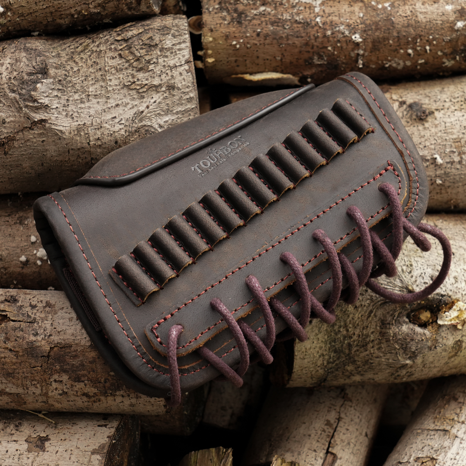Tourbon Leather Buttstock Cheek Riser for .22LR
