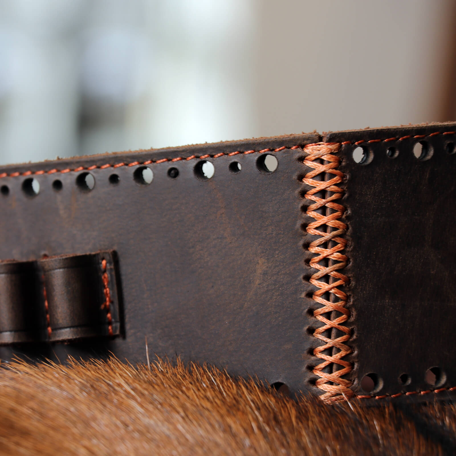 TOURBON Leather Holster Adjustable Shell Belt