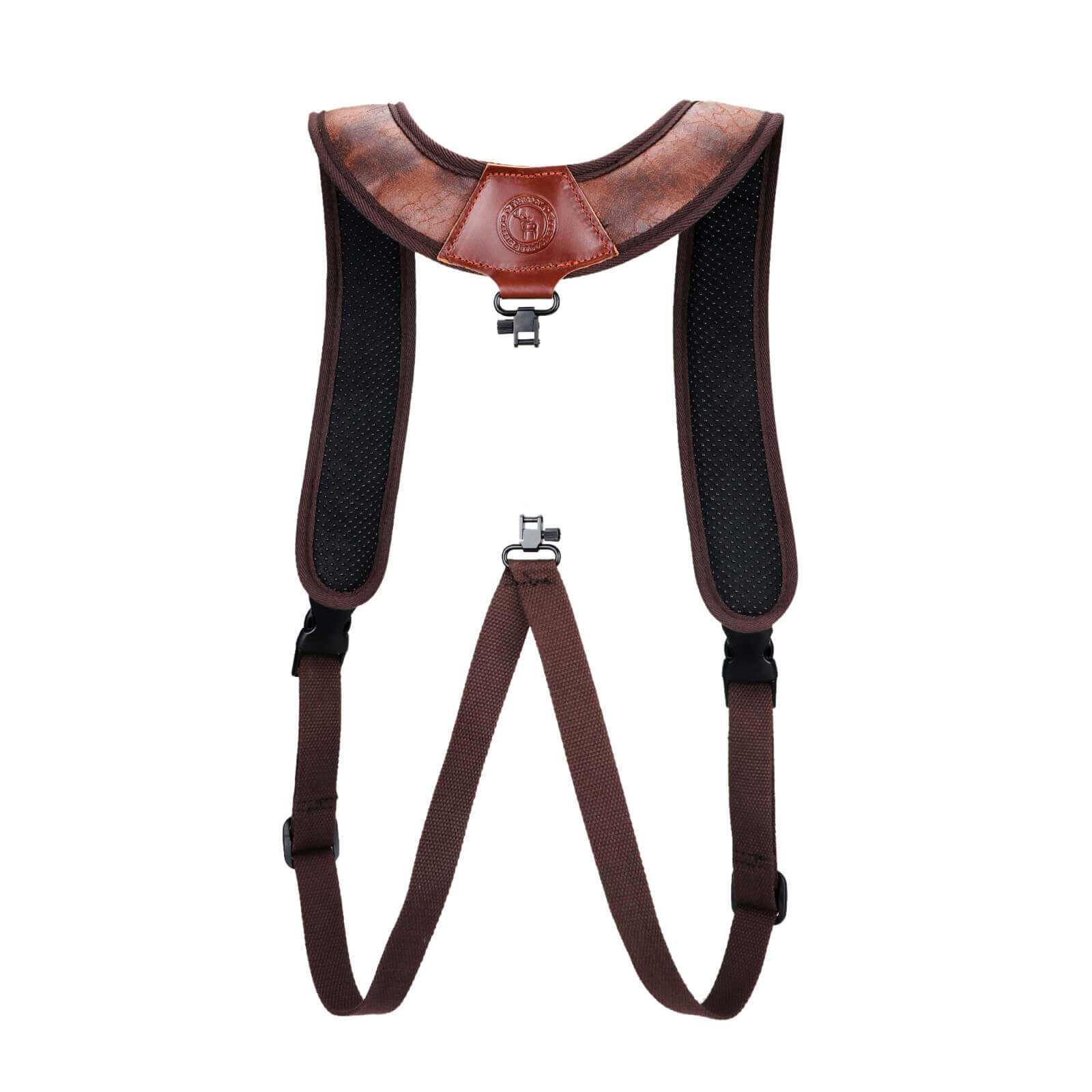 TOURBON PU Leather Double Shoulder Strap with Pocket Knife Pouch