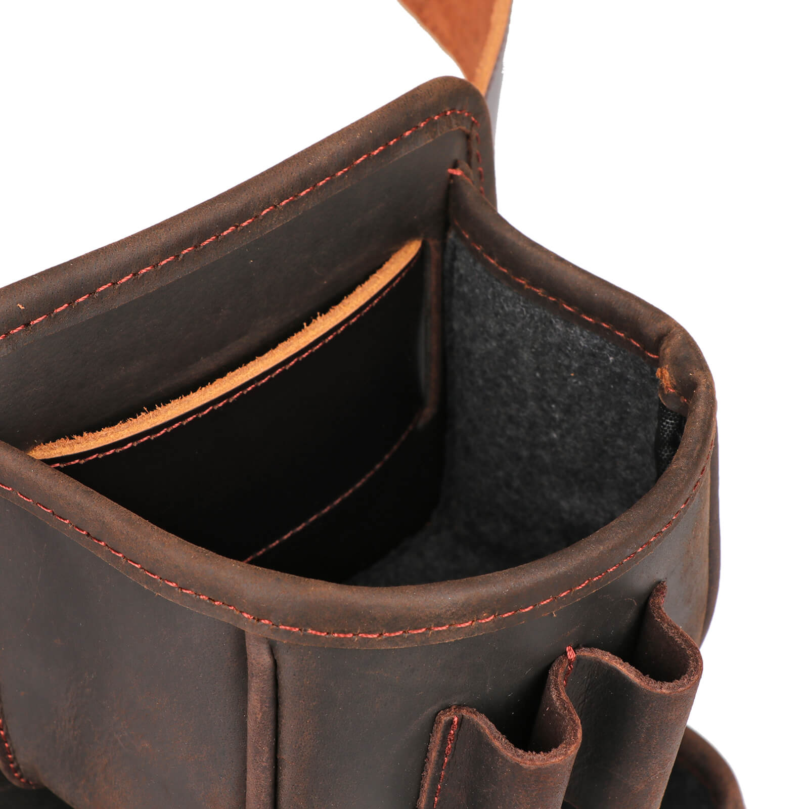 TOURBON Leather Shell Pouch Shooting Bag