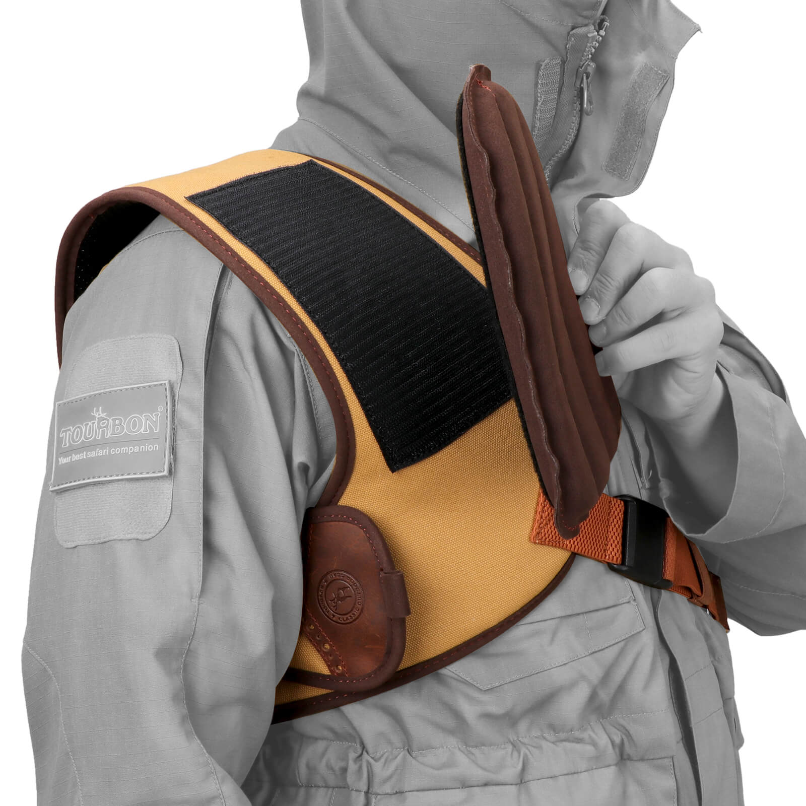 TOURBON Shoulder Recoil Pad Shooting Recoil Shield Thick Padding