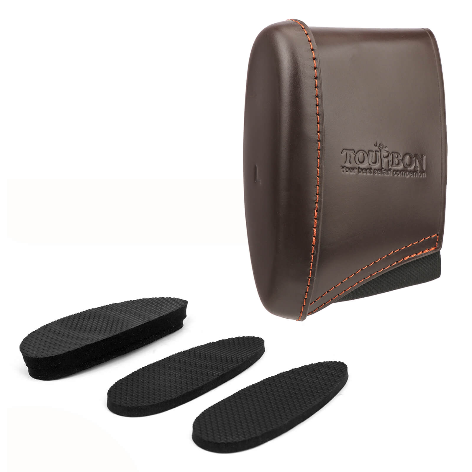 TOURBON Genuine Leather Buttstock Extension Slip on Recoil pad