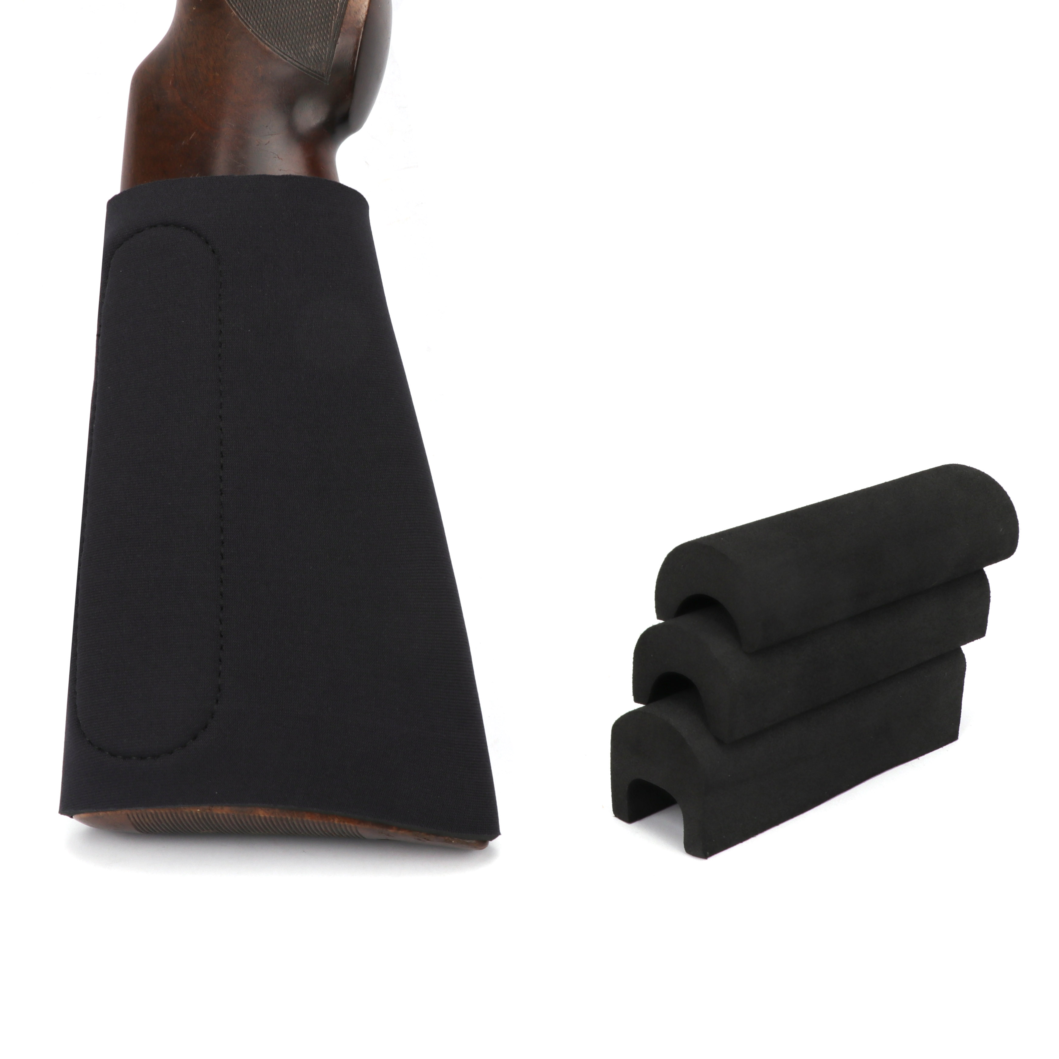 TOURBON Neoprene Adjustable Stock Cheek Rest Pad Comb Raising Kit 