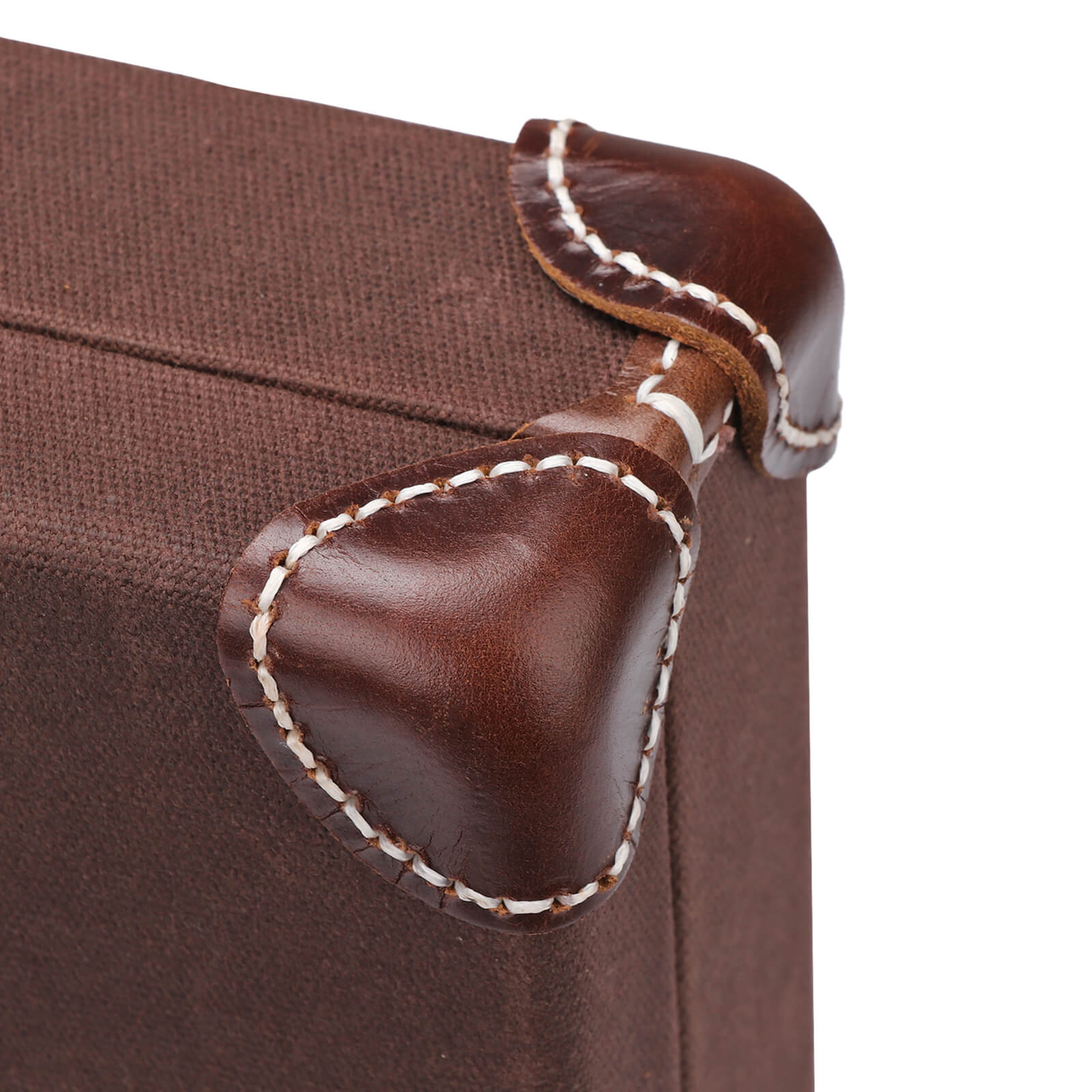 Tourbon Deluxe Waxed Canvas and Leather Hard Case