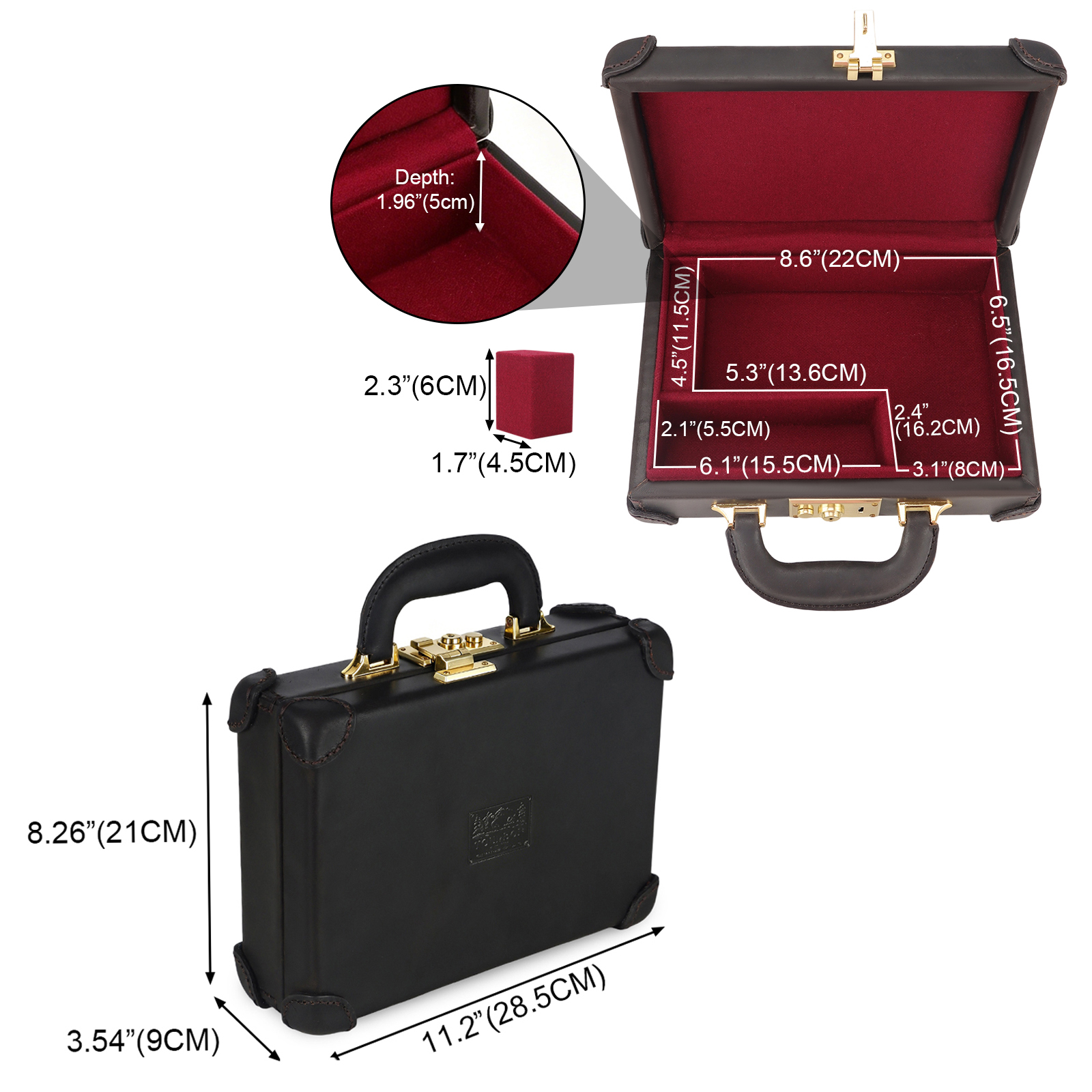 Tourbon Hunting Sport Shooting Leather Carry Case