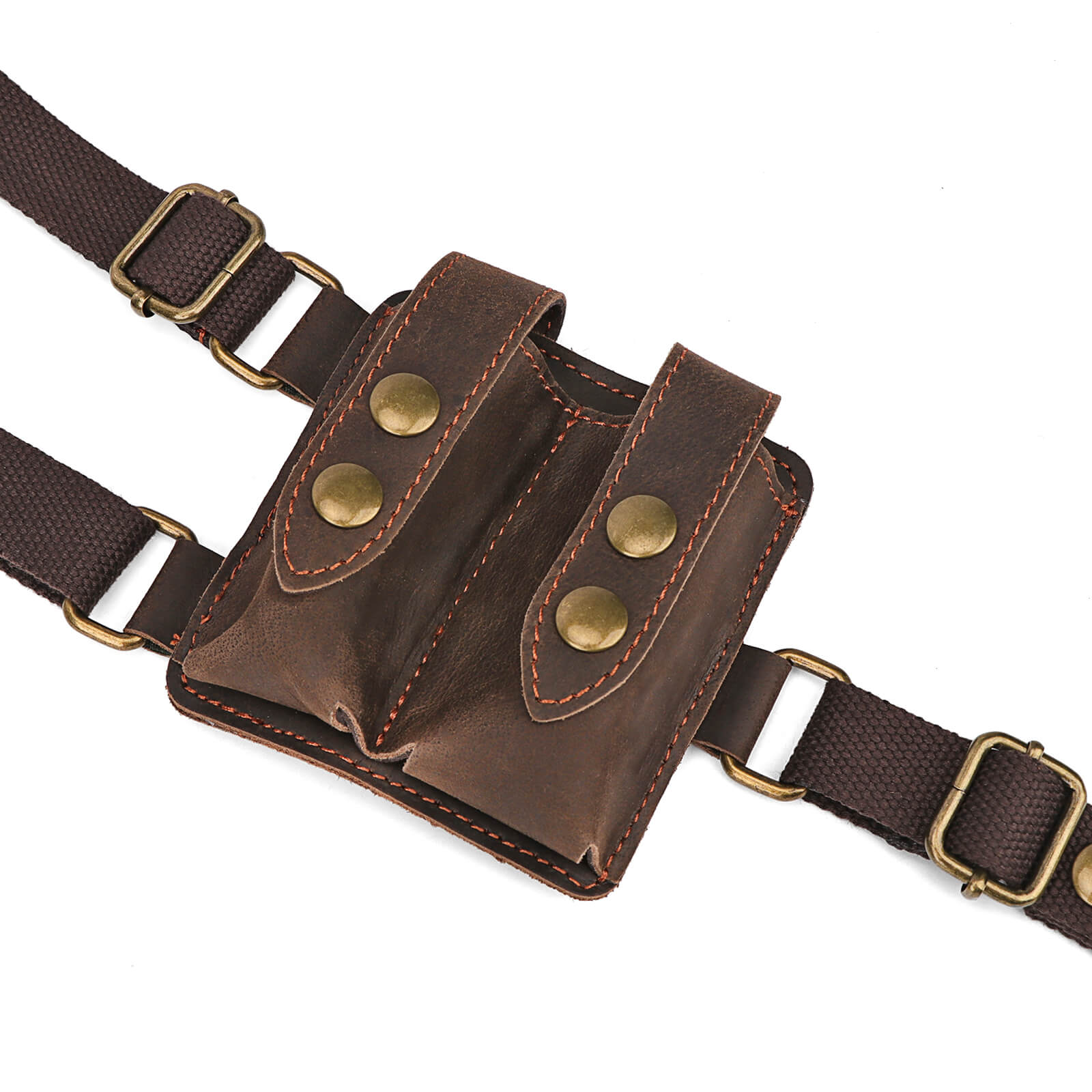 Horizontal Shoulder Holster System Harness-Double Mag Pouch