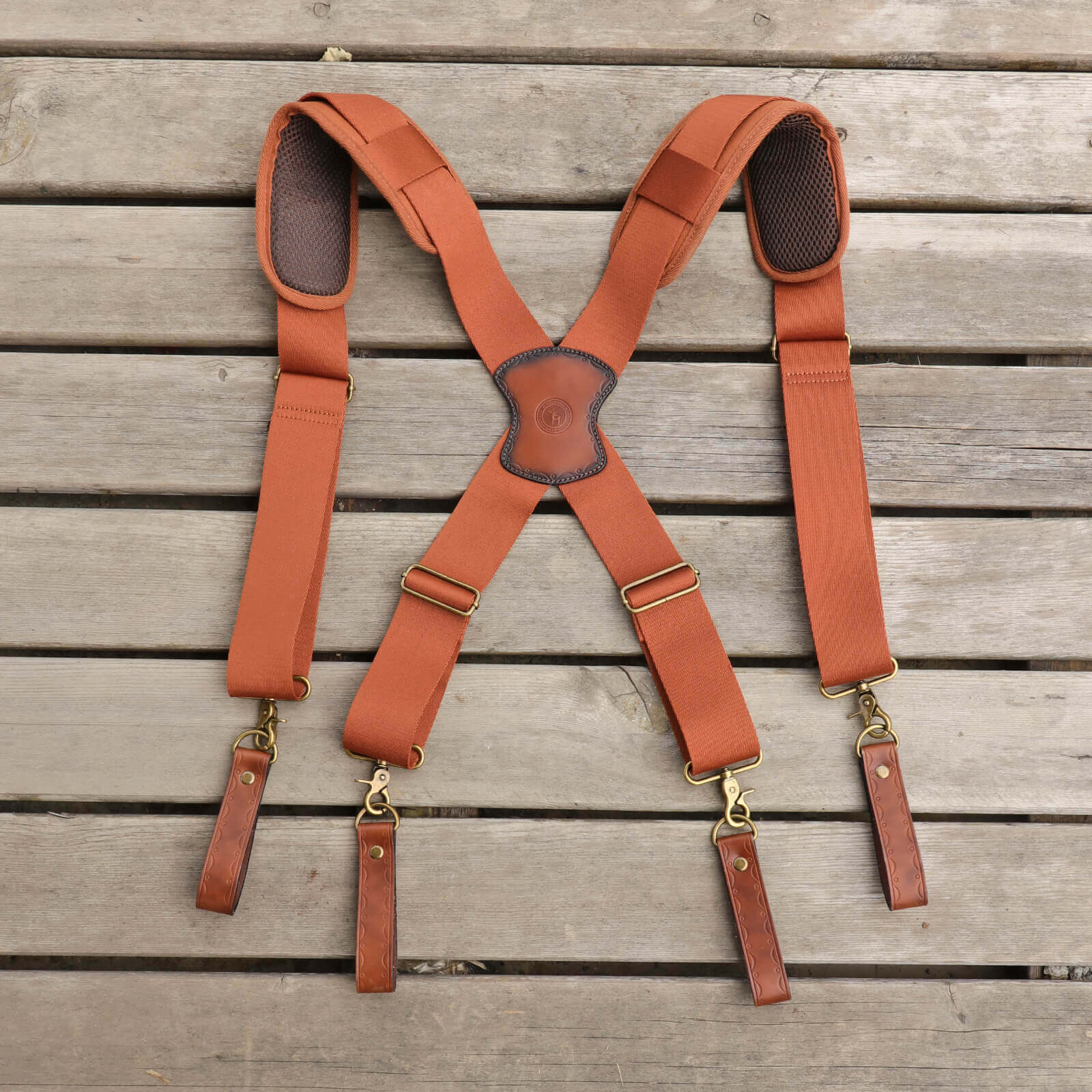 TOURBON Carpenter Construction Work Tool Belt with Suspenders for Men