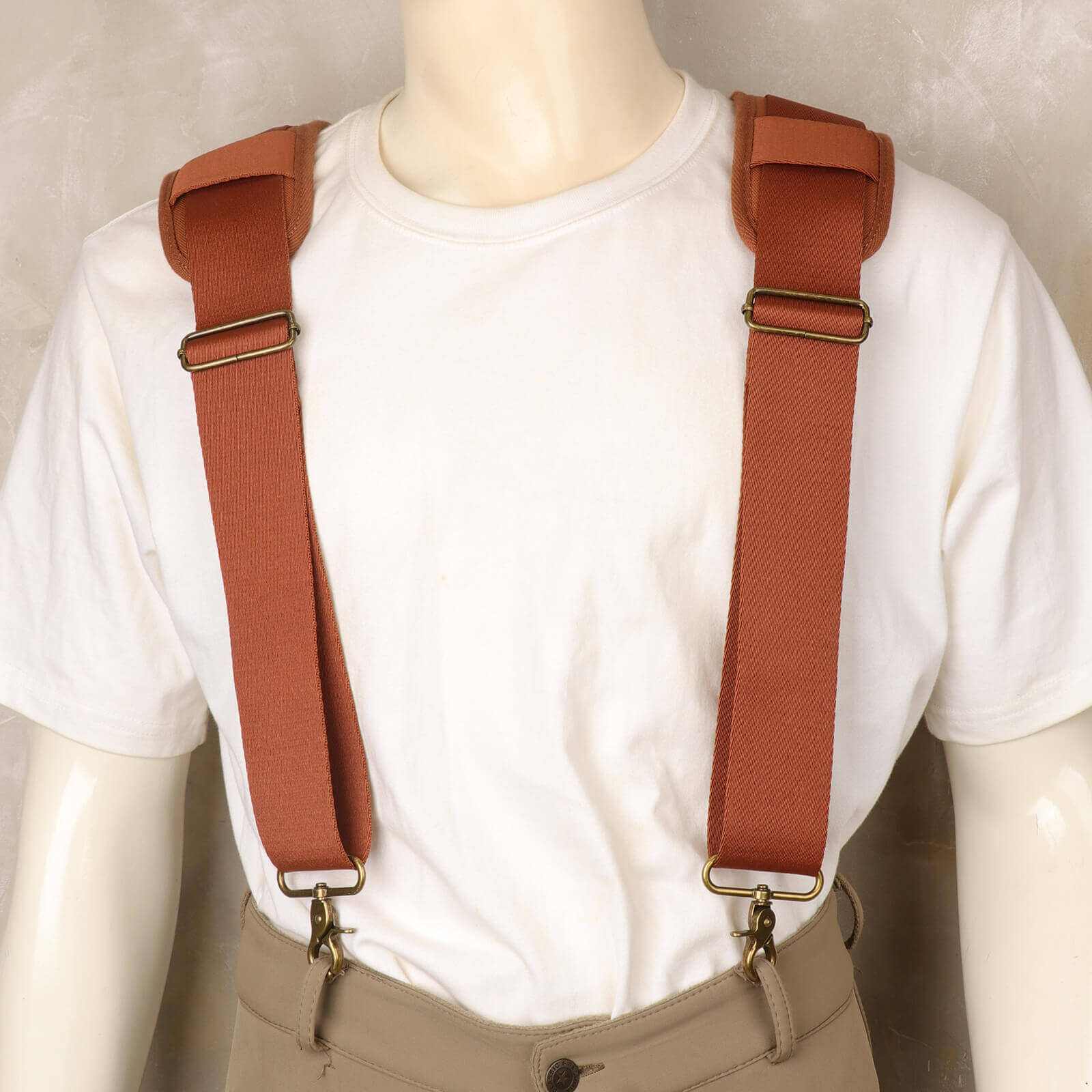 TOURBON Carpenter Construction Work Tool Belt with Suspenders for Men