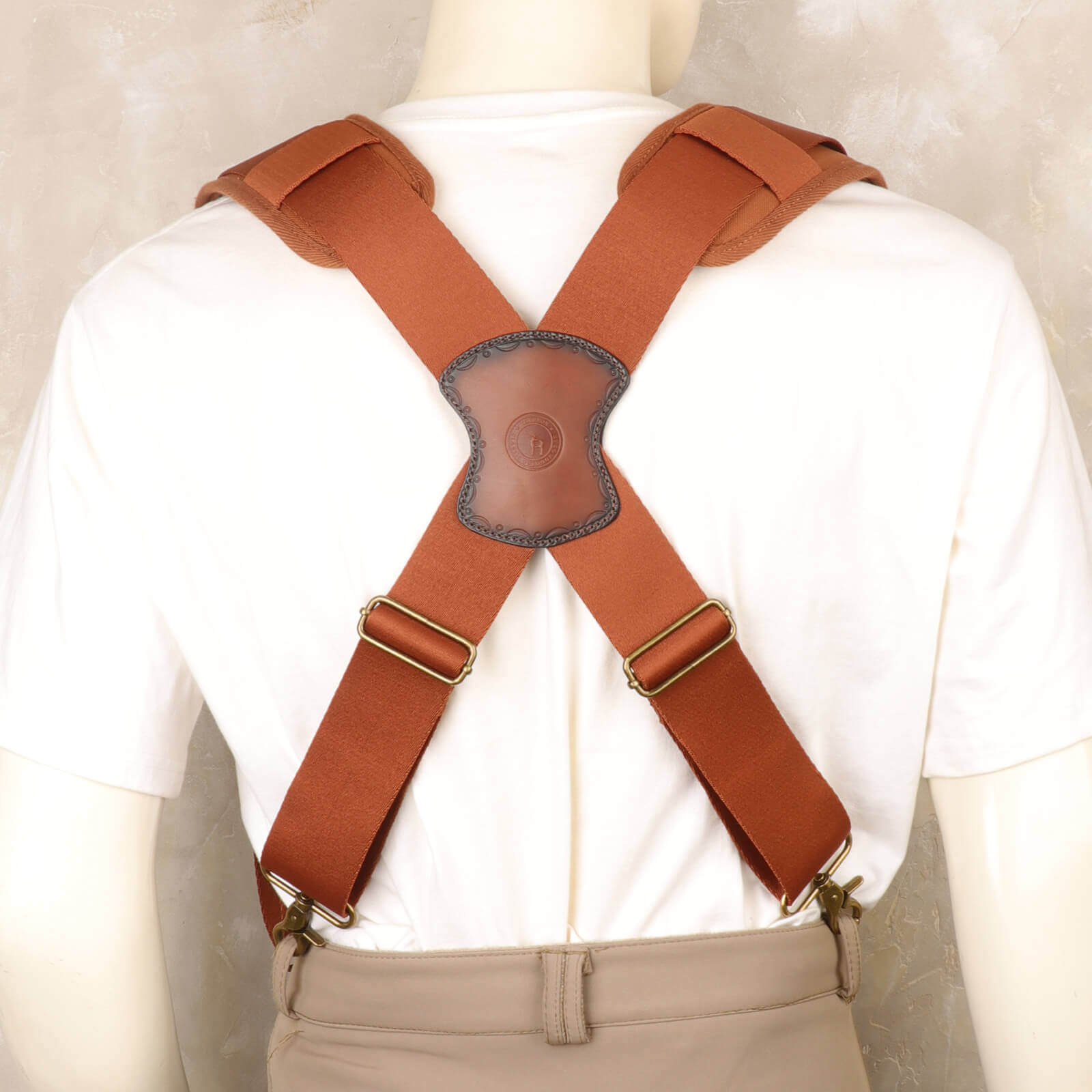 TOURBON Carpenter Construction Work Tool Belt with Suspenders for Men