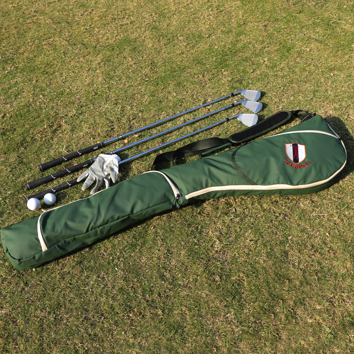TOURBON Lightweight Golf Sunday Bag for Men Women