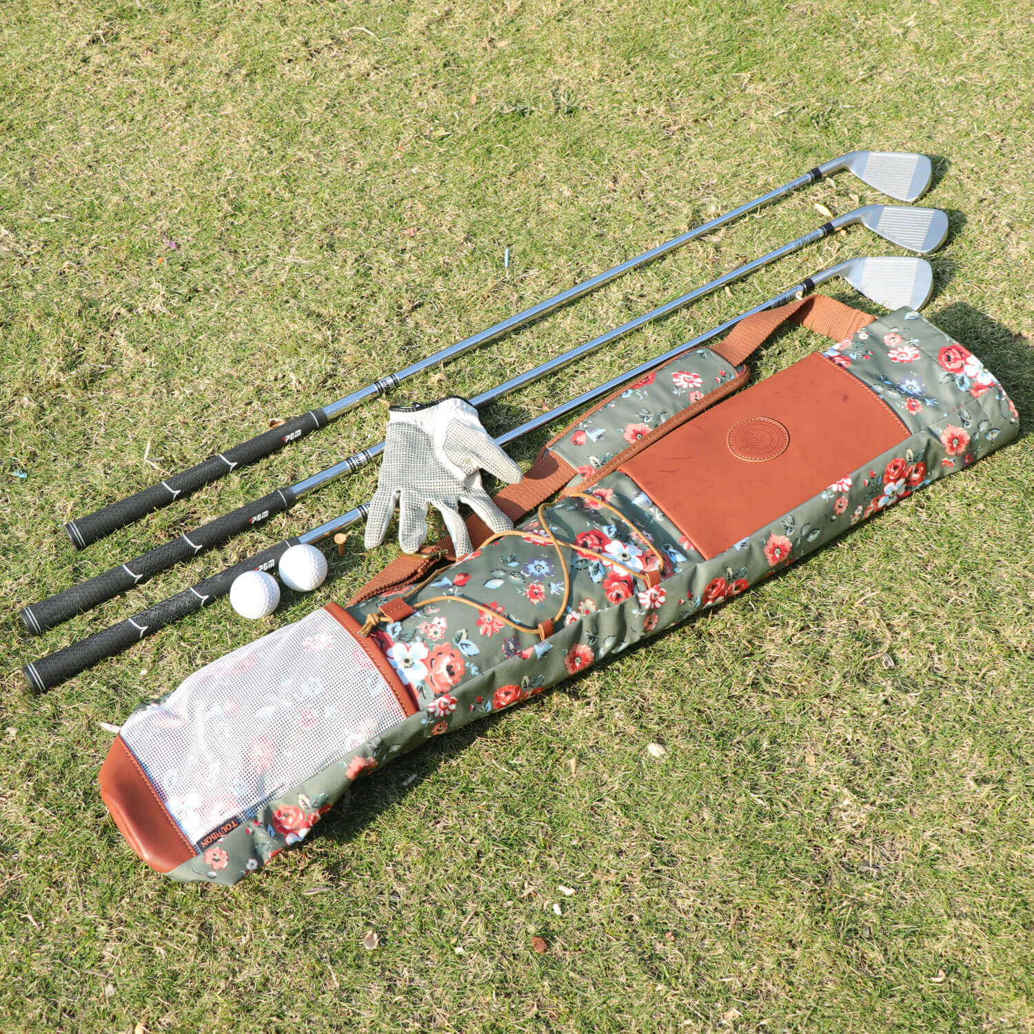 TOURBON Canvas Golf Club Carry Case For Women