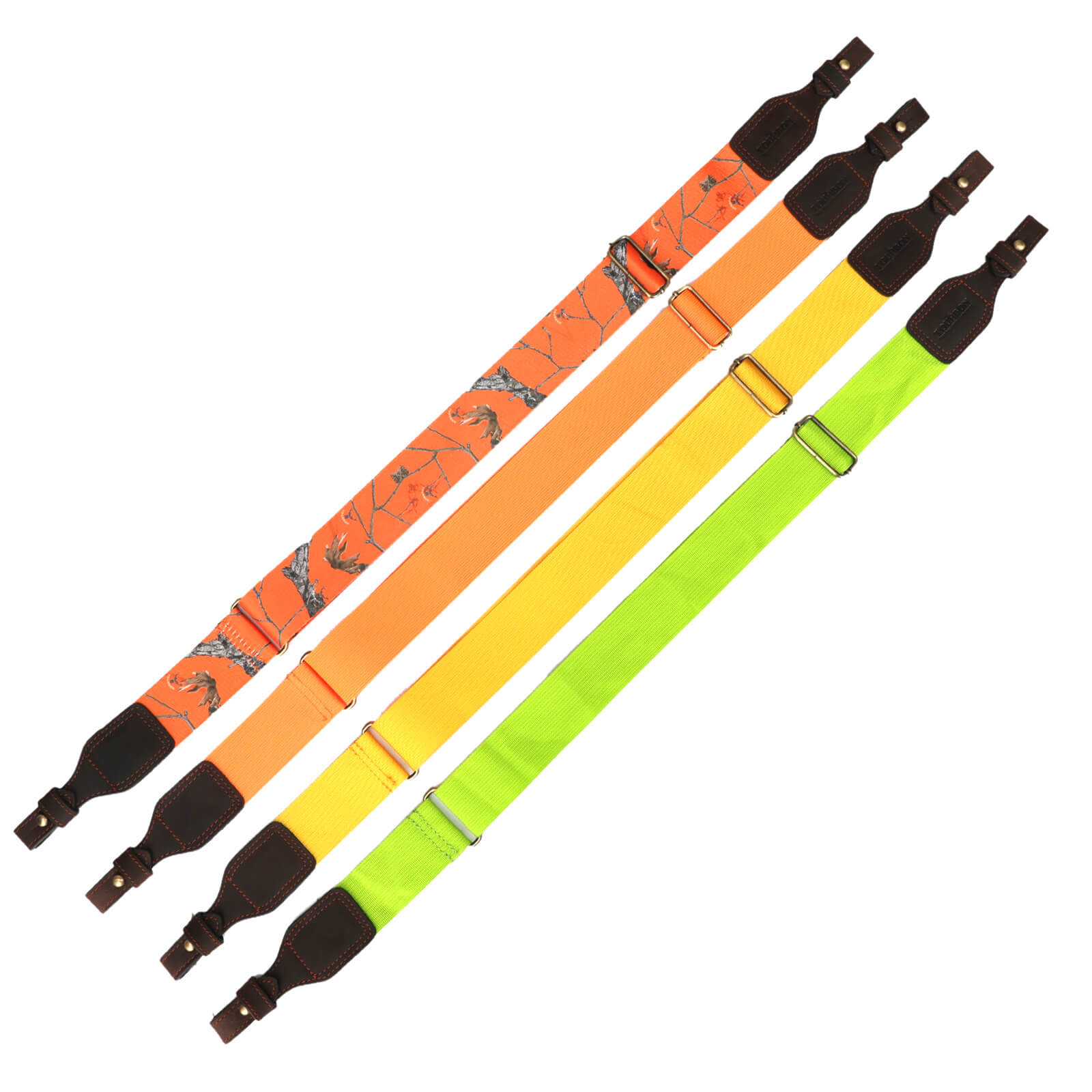 TOURBON Hunting Sling 2" Cotton Webbing and Genuine Leather